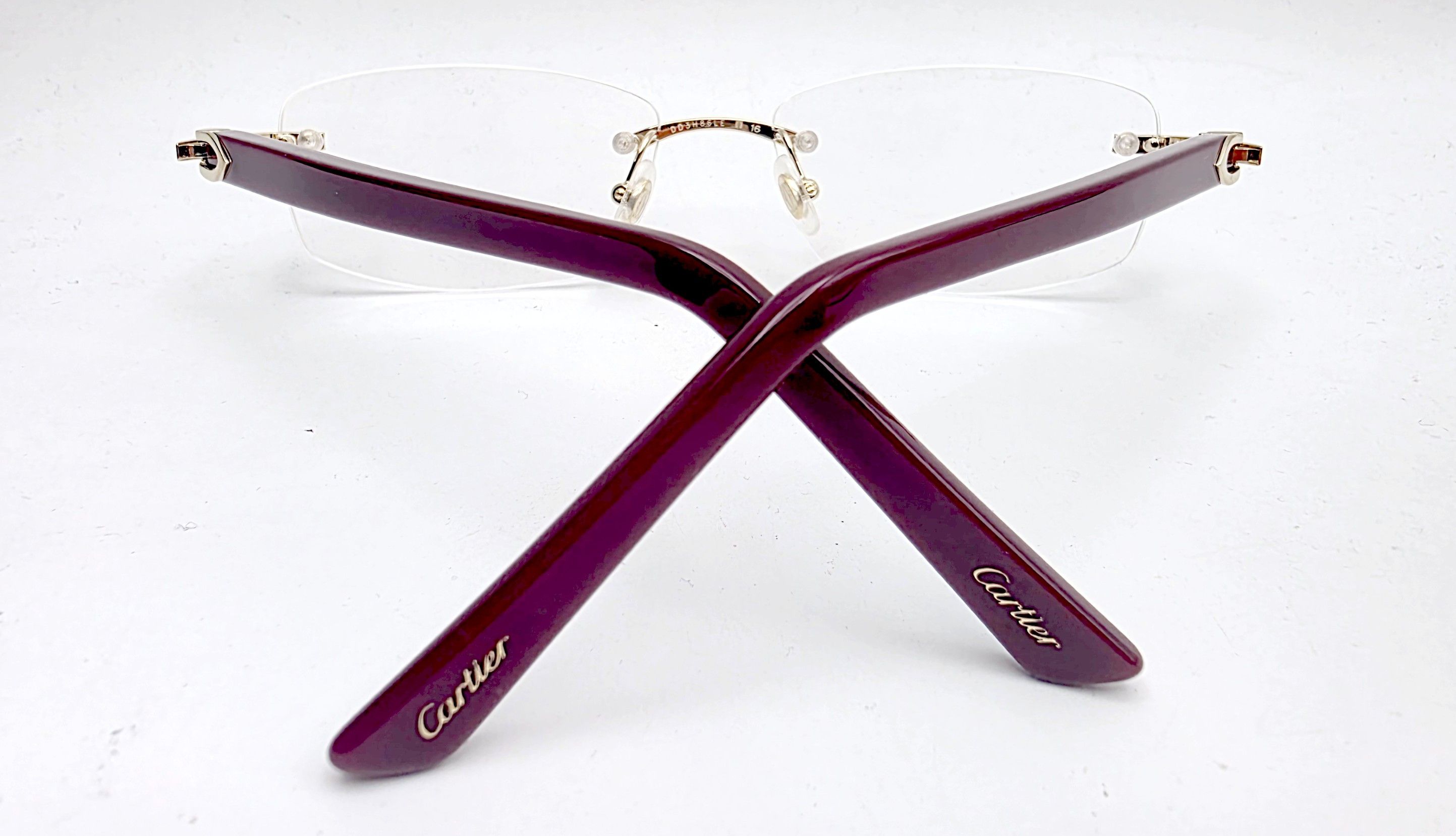 Cartier NEW! Cartier Glasses Canazei Burgandy CT0048O Size ONE SIZE - 14 Thumbnail