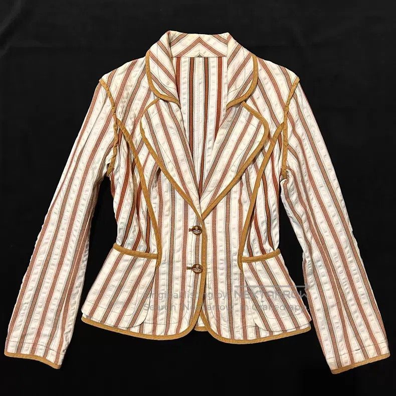 Vivienne Westwood Vivienne Westwood Striped Blazer Size M / US 6-8 / IT 42-44 - 2 Thumbnail