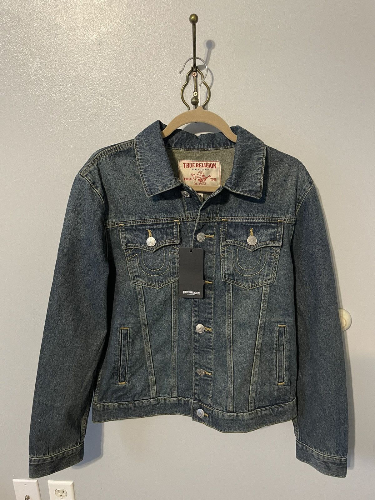 True Religion True Religion Dark Smokey Wash Trucker Jacket Size US S / EU 44-46 / 1 - 1 Thumbnail