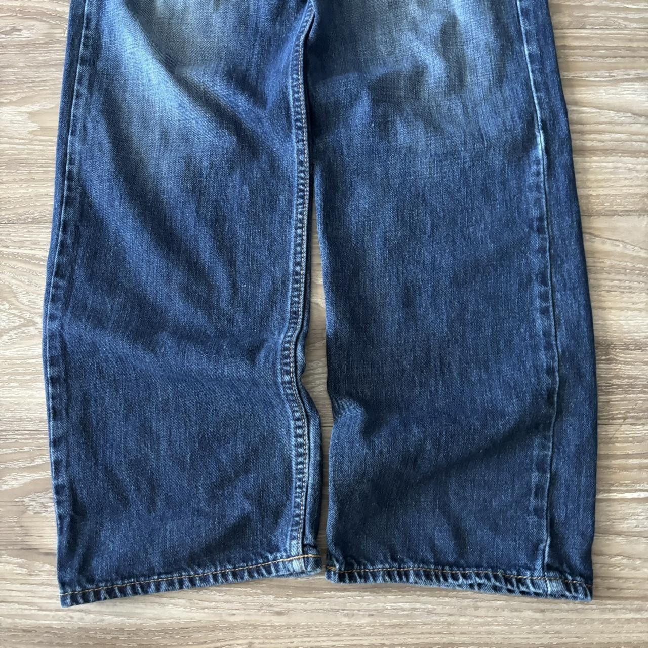 Japanese Brand Crazy Vintage Y2K/2000s Grunge Dark Wash Denim Jeans! 32x34 Size US 32 / EU 48 - 6 Thumbnail