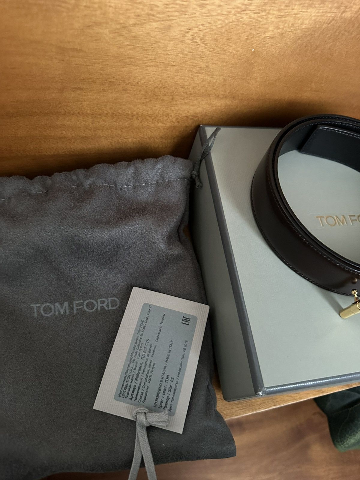 Tom Ford Tom Ford T Icon Belt 85 Size 32 - 3 Thumbnail