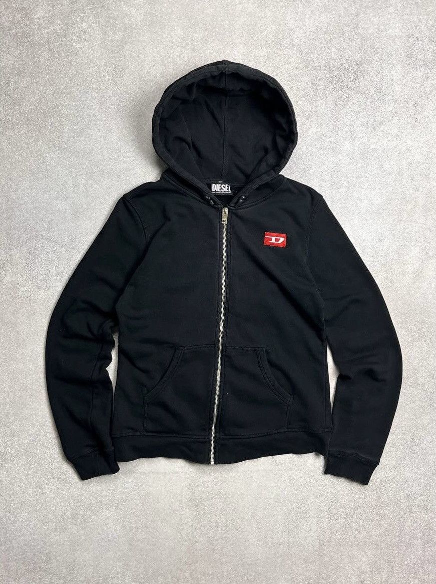 Diesel × Vintage Vintage Diesel Archival Boxy Zip Hoodie Y2K M Size US M / EU 48-50 / 2 - 1 Thumbnail