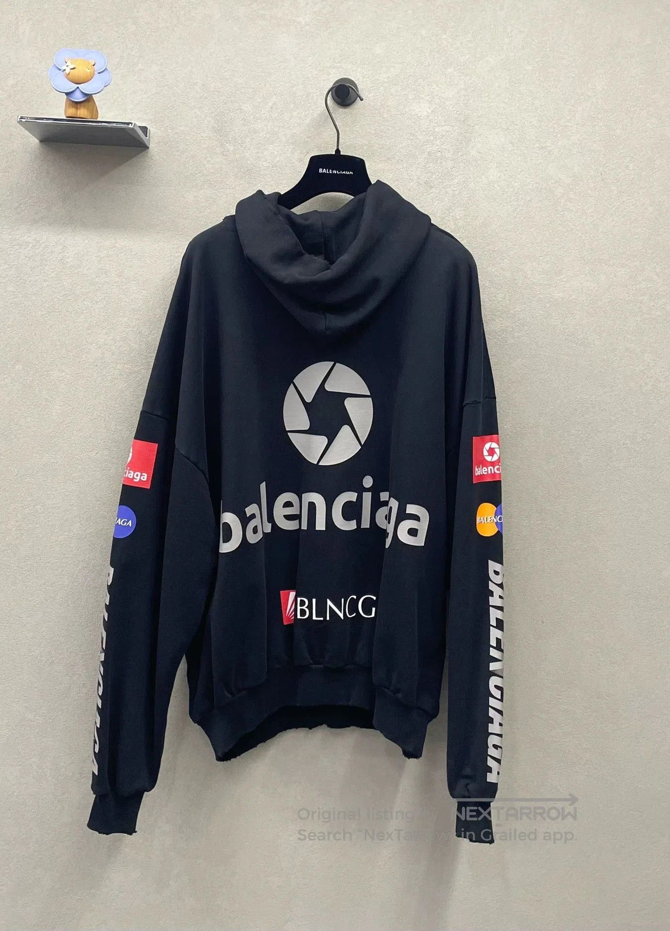 Balenciaga Balenciaga Racing Hoodie in Black Color. Size US L / EU 52-54 / 3 - 2 Thumbnail