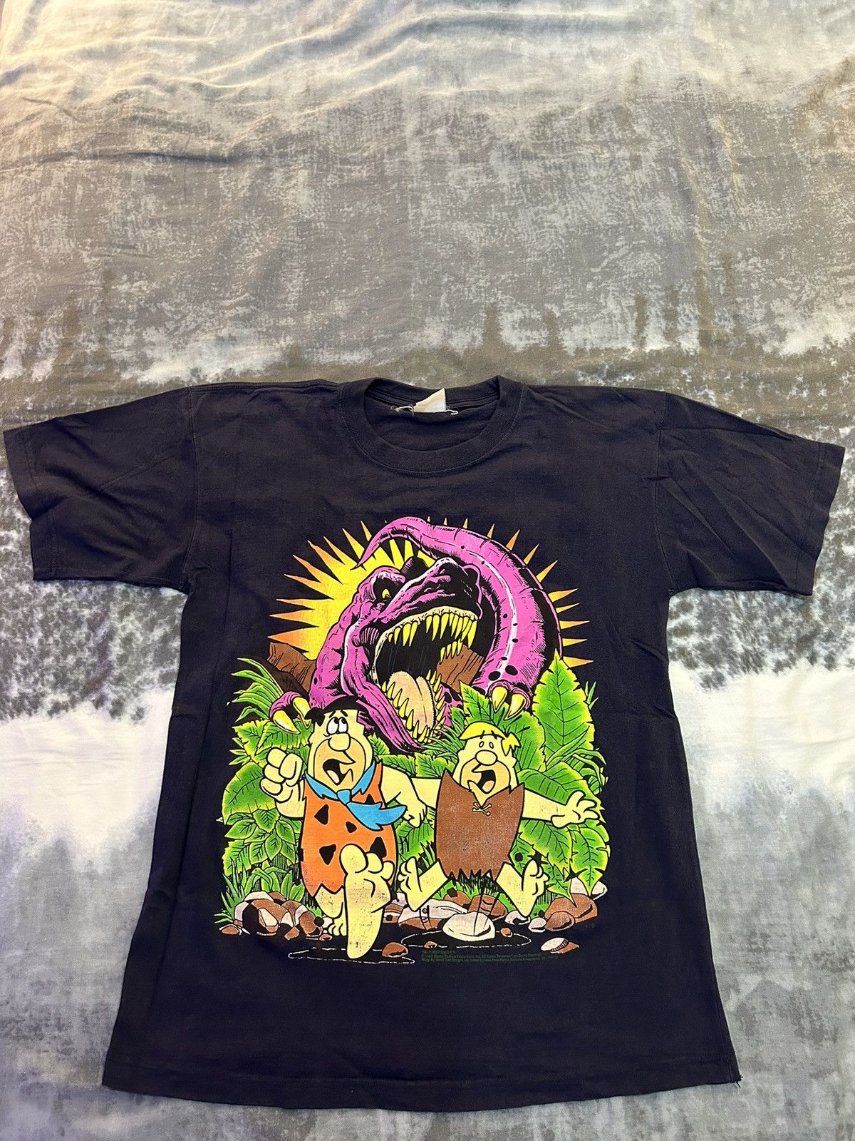 Other Vintage 1994 Flintstones Dinosaur Double Sided Shirt large Size US L / EU 52-54 / 3 - 1 Thumbnail