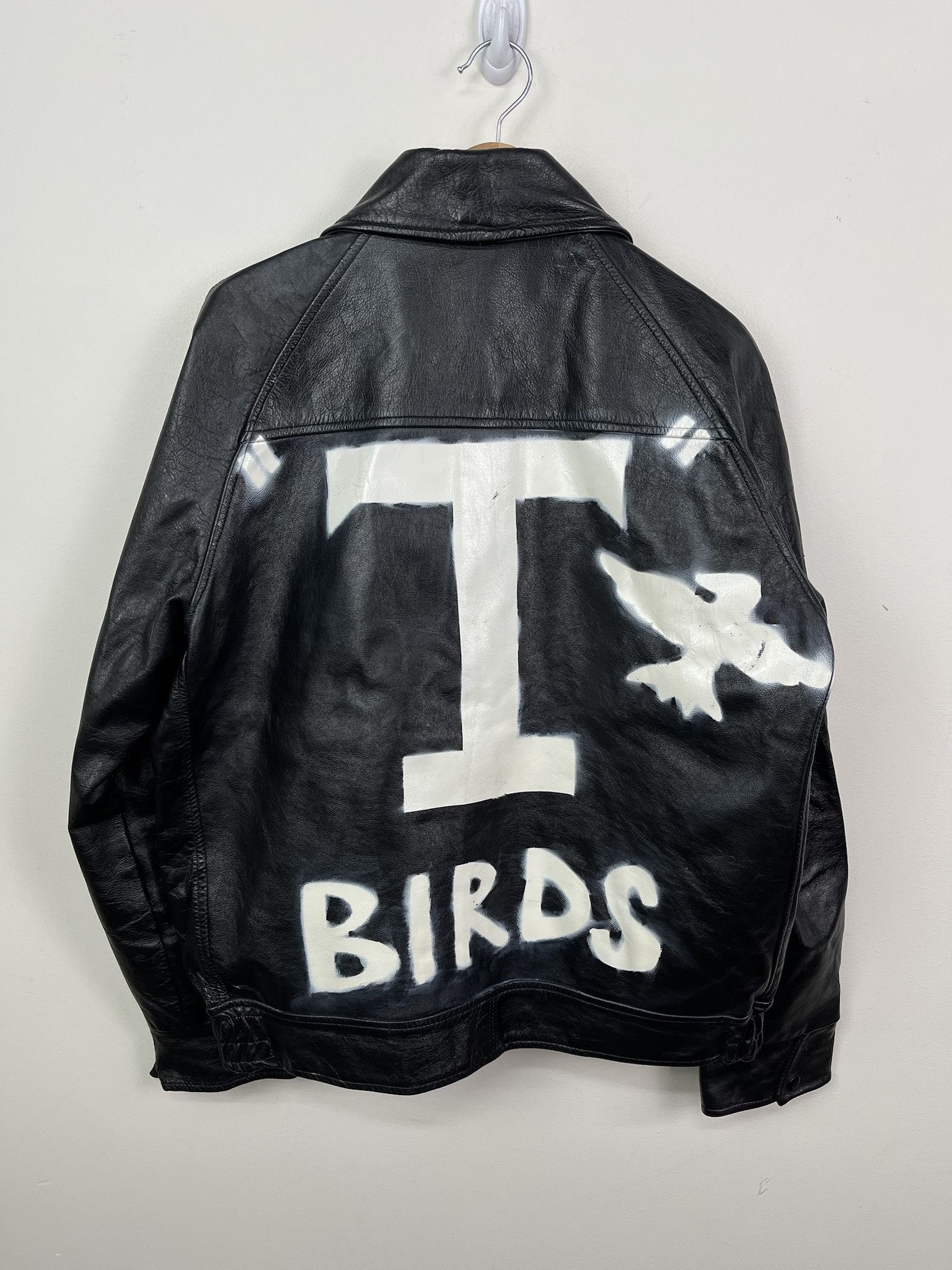 Leather Vintage 80s T Bird Denim Jacket Size 42 Size US M / EU 48-50 / 2 - 1 Thumbnail