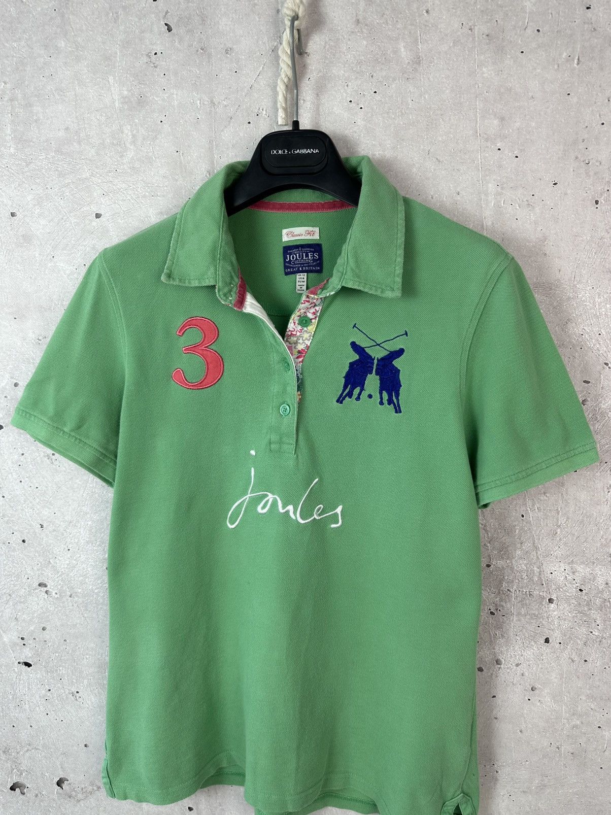 Polo Ralph Lauren Vintage Joules Green Cotton Short Sleeve Polo Size M / US 6-8 / IT 42-44 - 2 Thumbnail