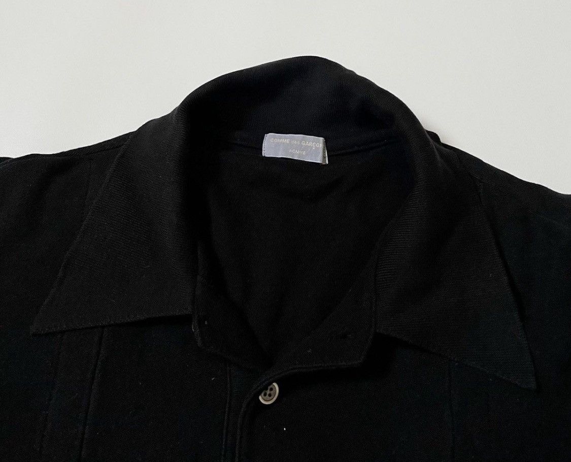 Comme des Garcons Vintage cdg homme AD98 black boxy polo shirt Size US M / EU 48-50 / 2 - 4 Thumbnail