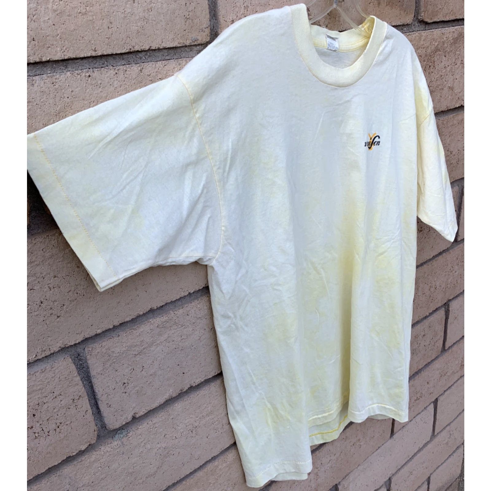 Vintage VINTAGE Screen Stars T Shirt Graphic Tee Short Sleeve XL Unisex Yellow 1980s Windmill Graphic Shirt Size US XL / EU 56 / 4 - 4 Thumbnail
