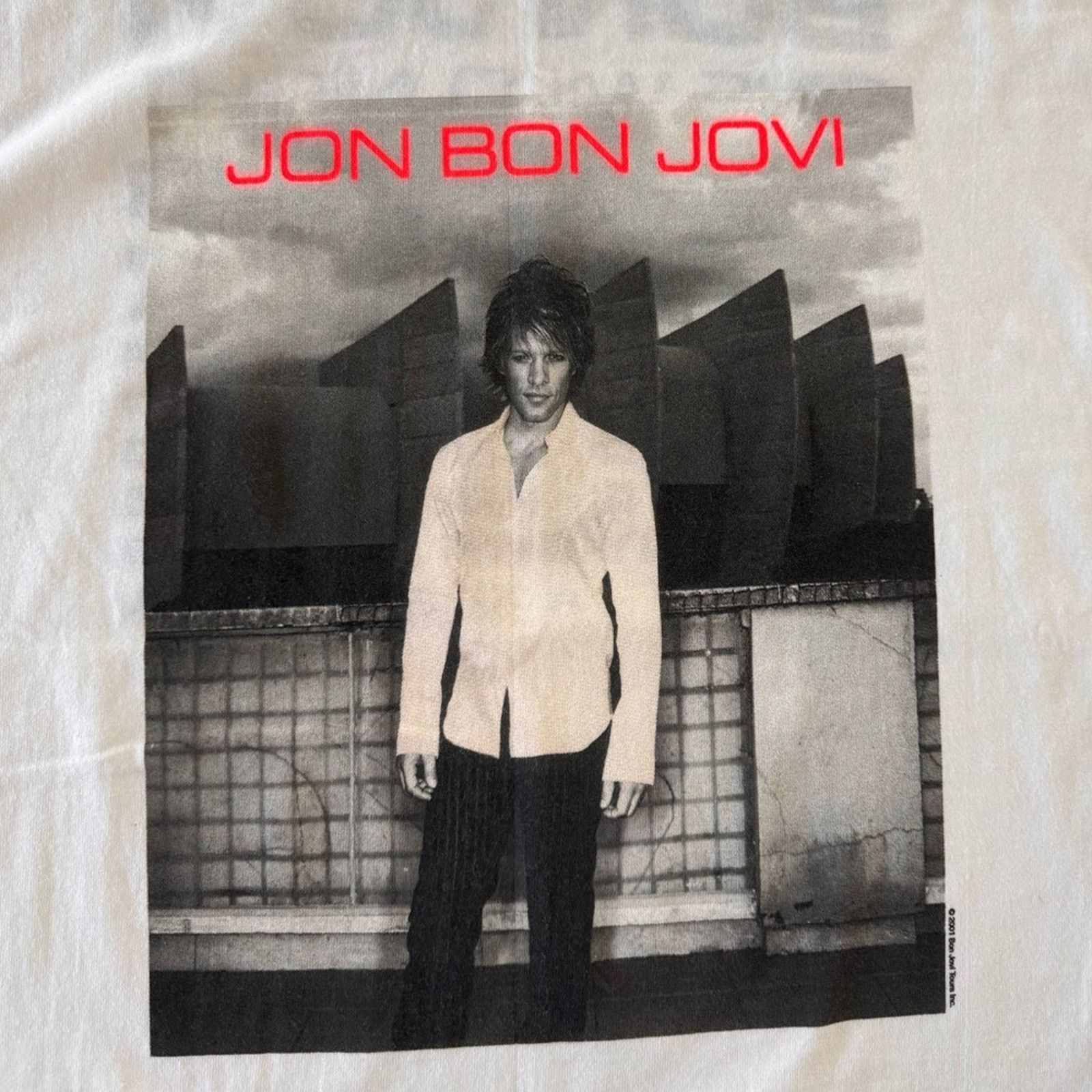 Vintage VTG Bon Jovi tee Size US L / EU 52-54 / 3 - 8 Thumbnail