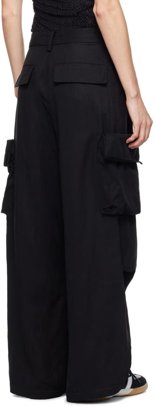 Y-3 o1s22i1n0924 Iyocell Cargo Pants in Black Size 28" / US 6 / IT 42 - 3 Thumbnail