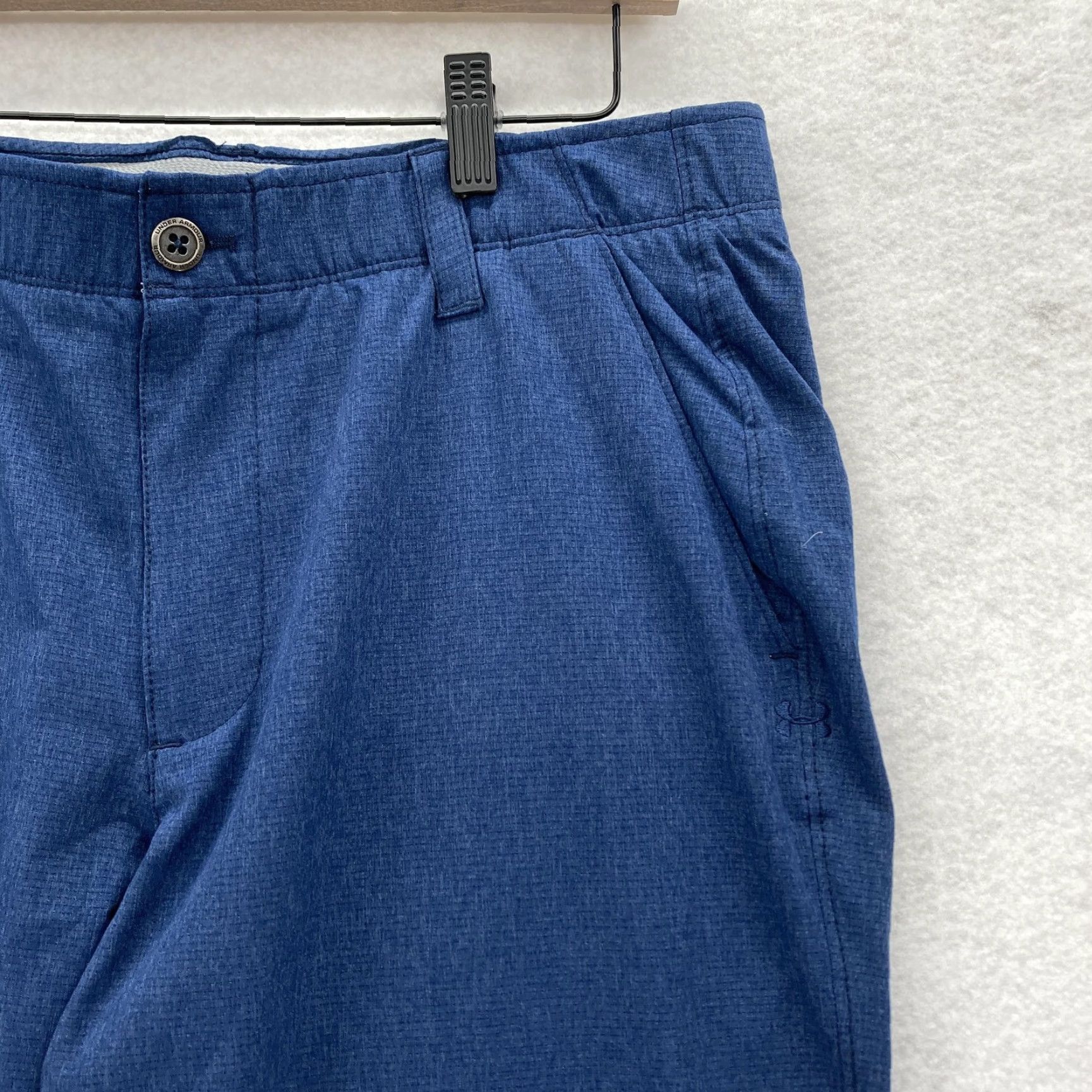 Under Armour Under Armour Golf Pants Mens 34x30 Blue Loose Fit Performance Lightweight Travel Pants Size US 34 / EU 50 - 3 Thumbnail