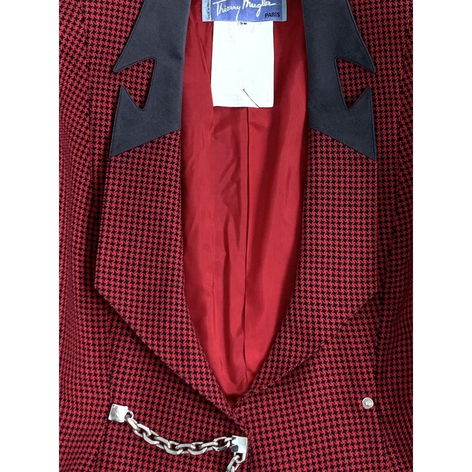 Designer × Thierry Mugler Women's THIERRY MUGLER PARIS Blazer Jacket EU 38 UK 10 S M Size M / US 6-8 / IT 42-44 - 22 Thumbnail