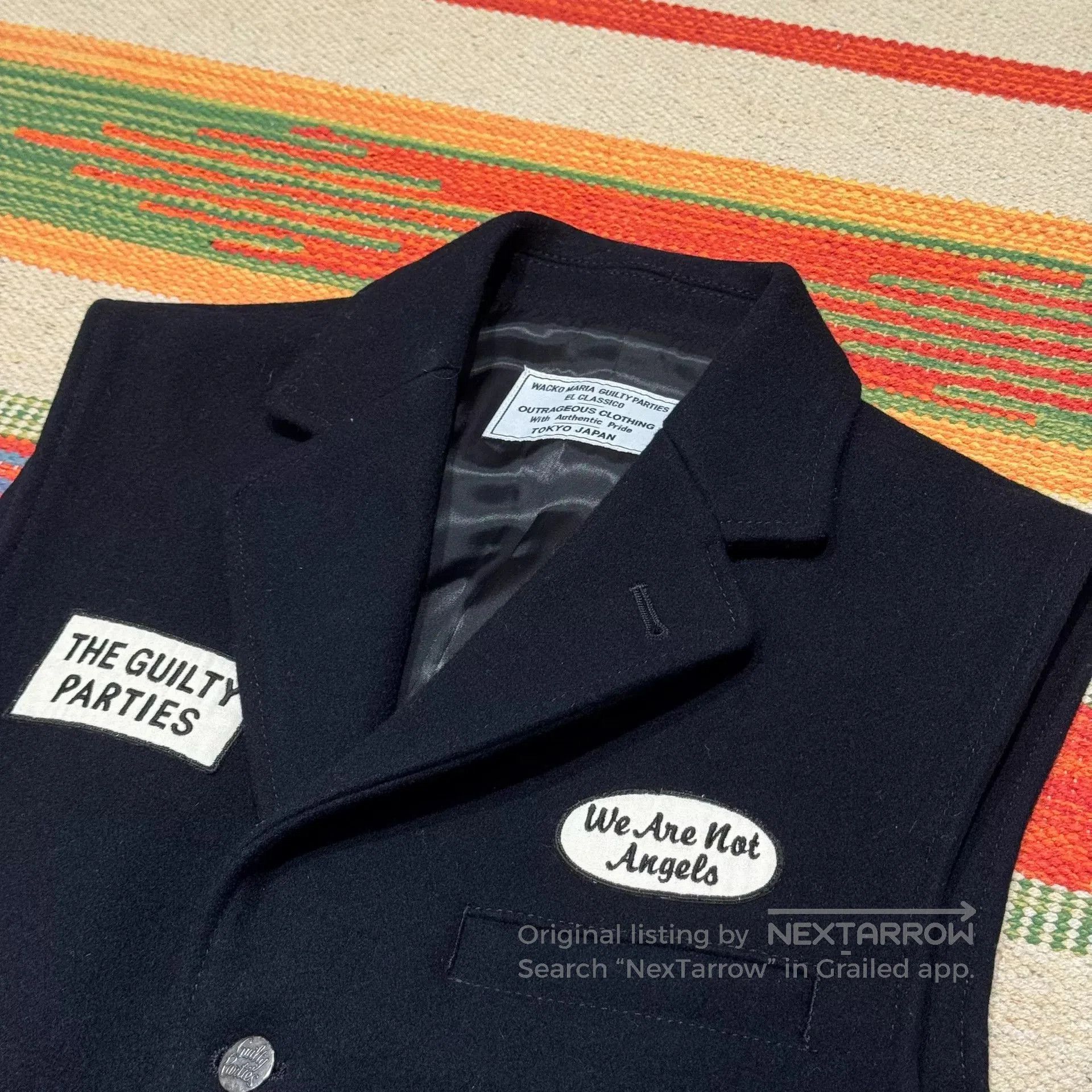 Wacko Maria wacko maria guilty parties black vest. Size US L / EU 52-54 / 3 - 2 Thumbnail