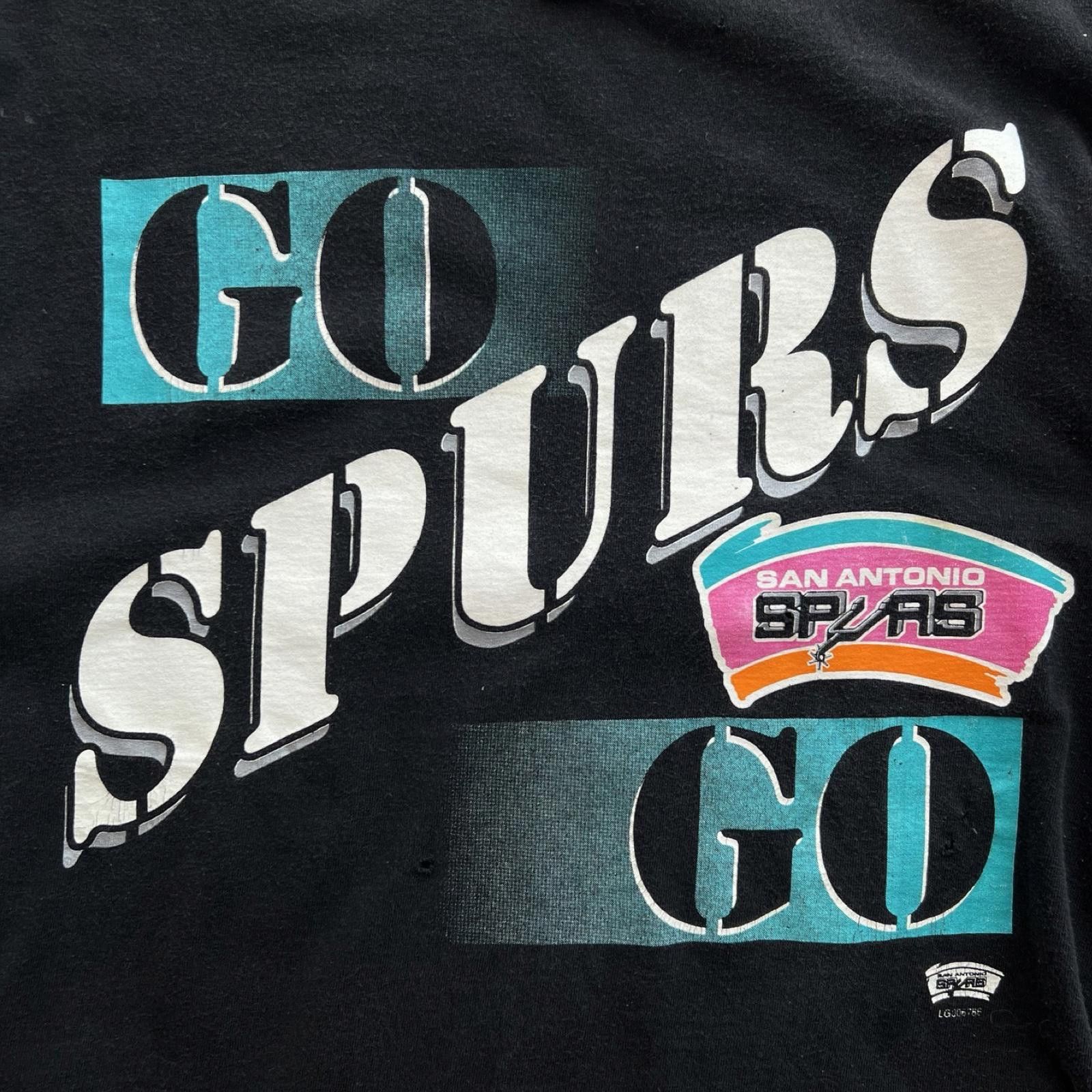 Tultex 90s Go Spurs Go Tee Vintage Rare Size US L / EU 52-54 / 3 - 3 Thumbnail