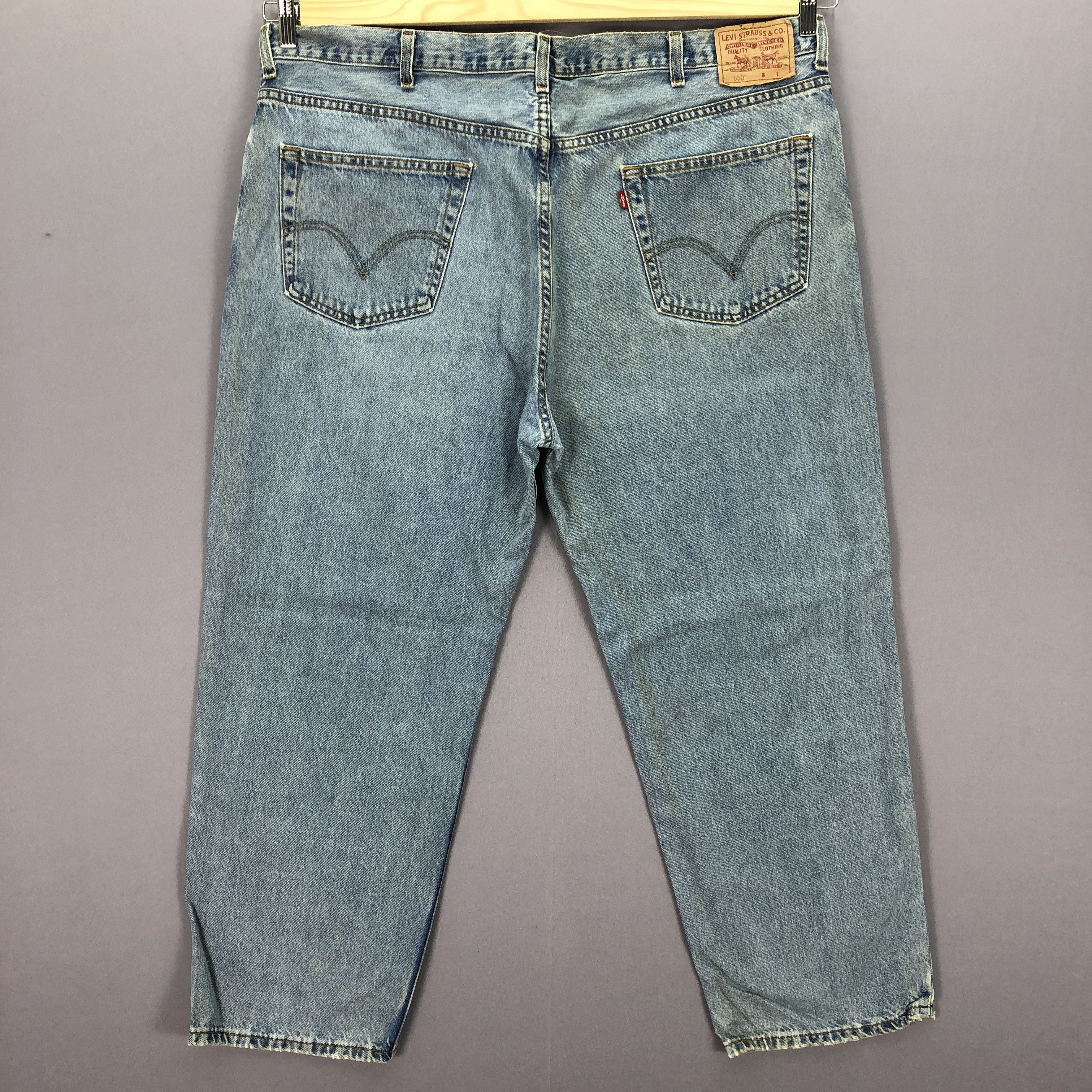 Levi's Vintage Levis Light Wash Faded Jeans Levi's 550 Baggy Denim Size US 44 / EU 60 - 2 Thumbnail
