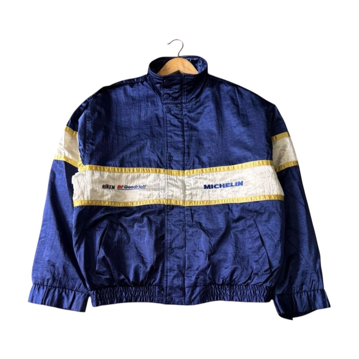 Japanese Brand Vintage 90s Michelin Racing Jacket Big Logo Bibendum Size US XL / EU 56 / 4 - 2 Thumbnail