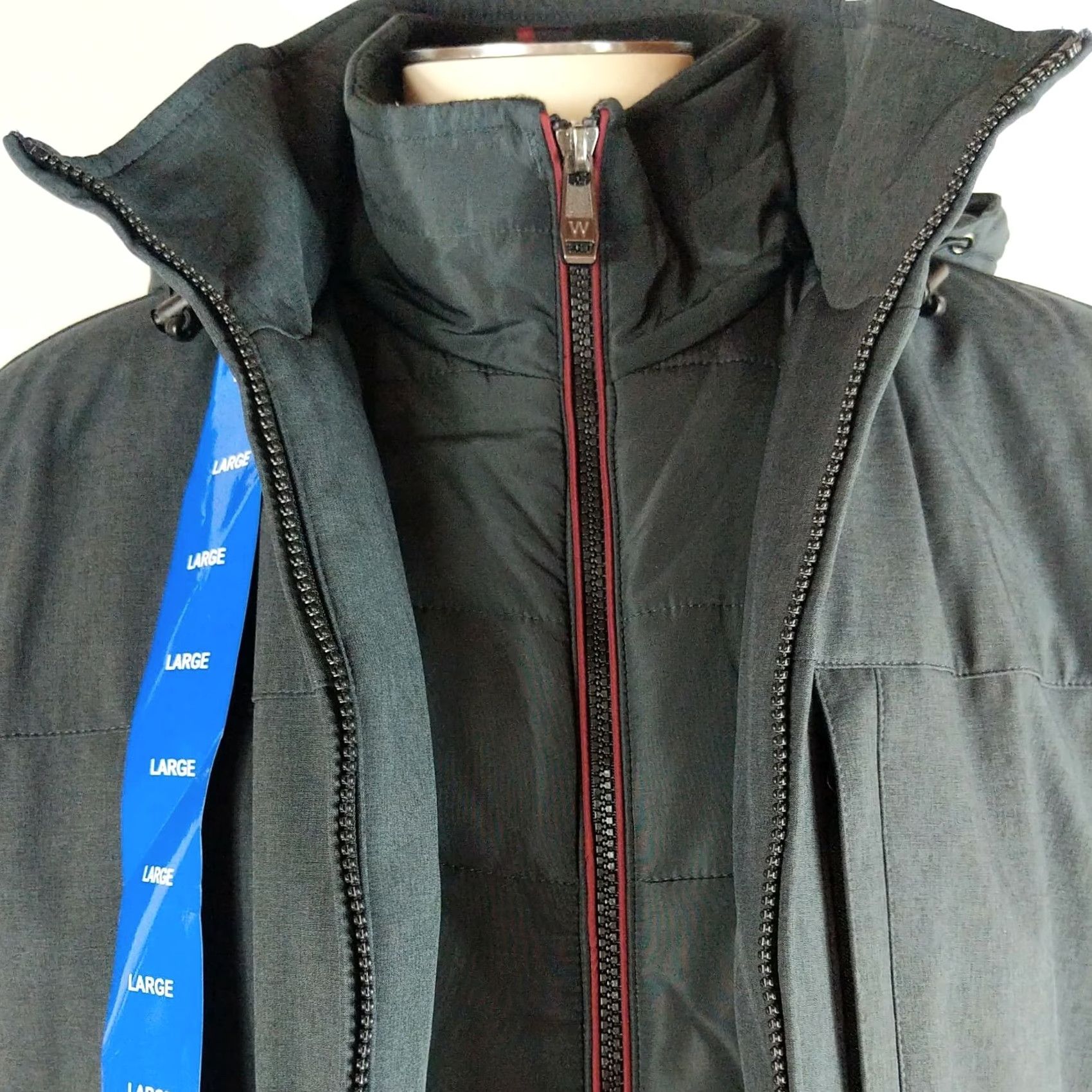 Weatherproof VINTAGE? No. WEATHERPROOF STRETCH TECH Jacket Full Zip Coat Large Weatherproof Mens Gray Regular L New With Tags Size US L / EU 52-54 / 3 - 7 Thumbnail
