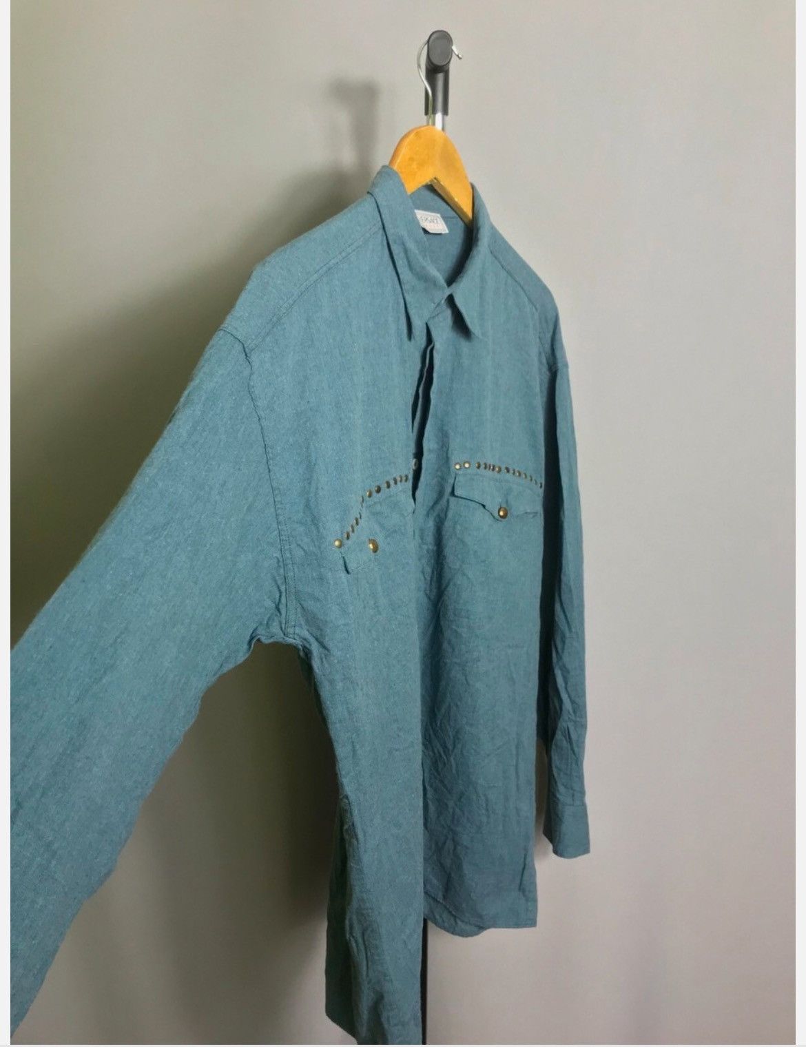 Versace × Vintage Versace Sport shirt long sleeve cotton blue luxury western Size US L / EU 52-54 / 3 - 2 Thumbnail