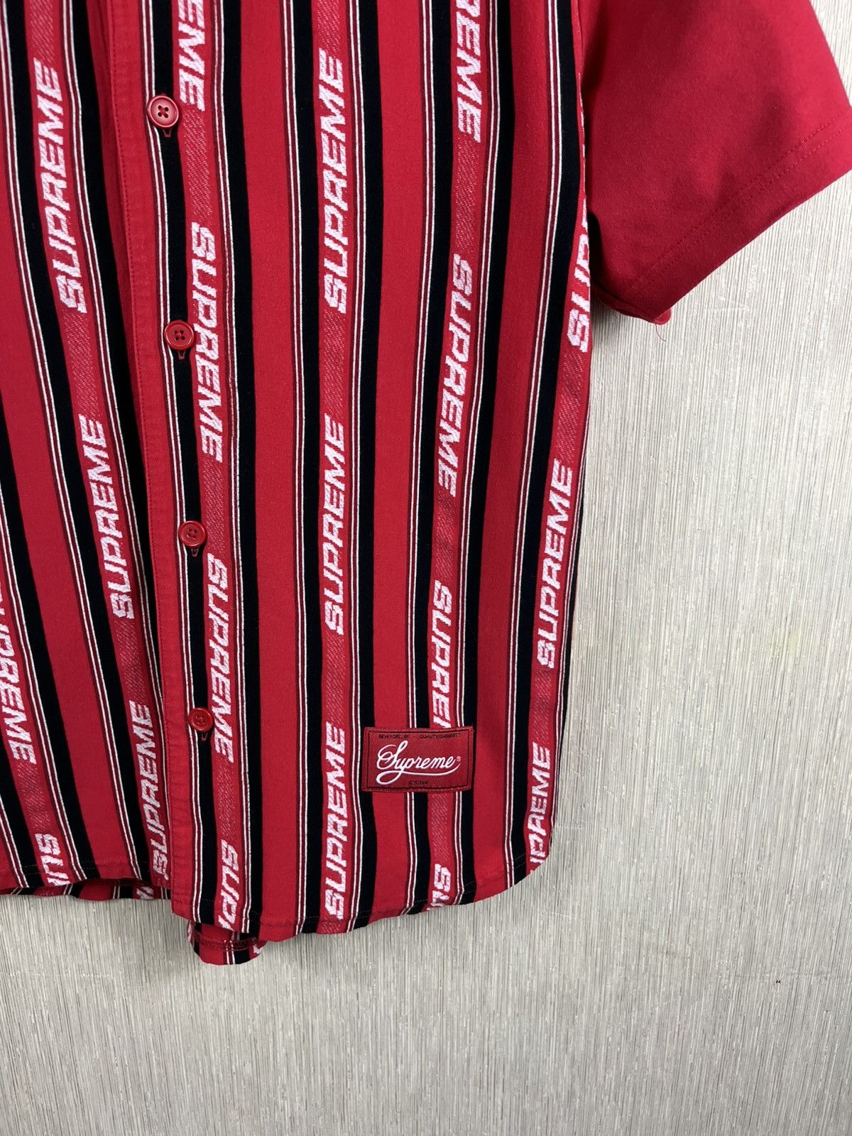 Supreme Supreme jacquard logo baseball jersey knit shirt button up Size US M / EU 48-50 / 2 - 5 Thumbnail