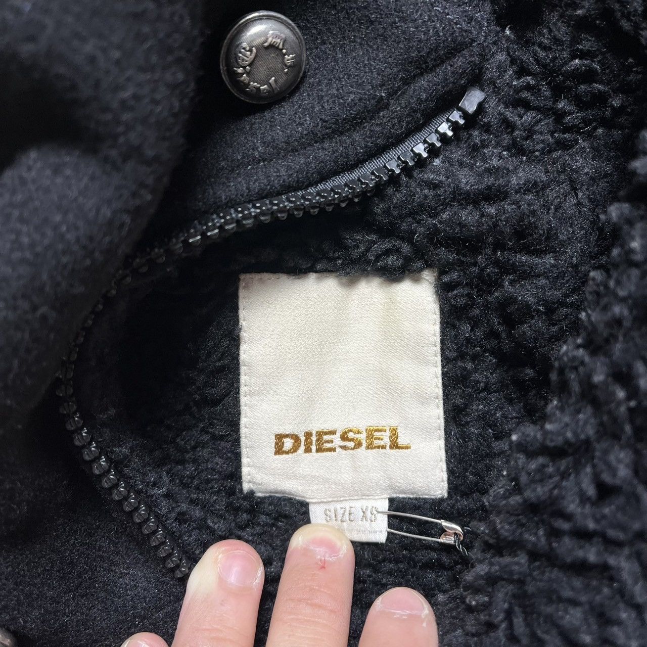Diesel Diesel Cropped Boa Jacket Size XS / US 0-2 / IT 36-38 - 2 Thumbnail
