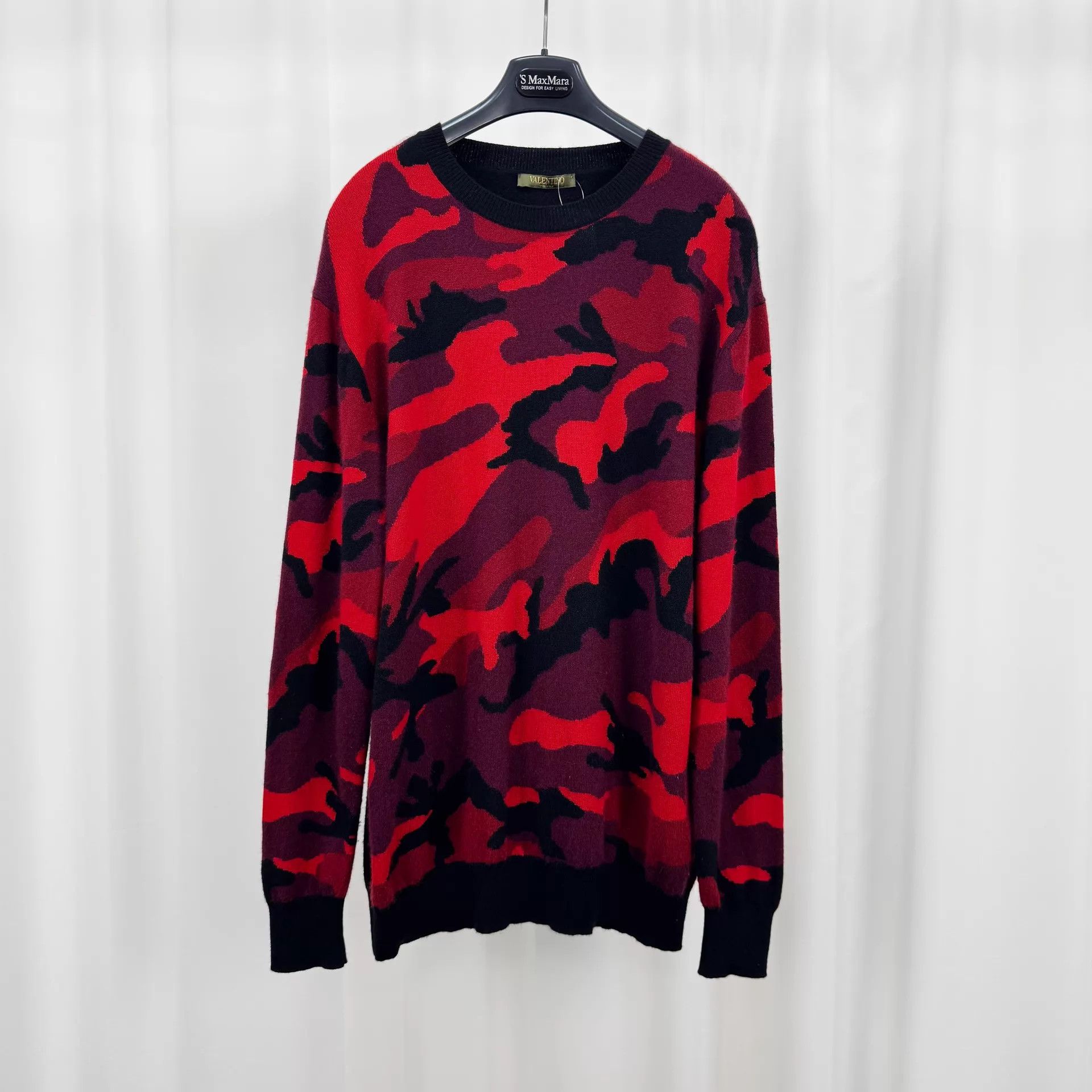 Valentino Valentino Camo Studded Wool Knit XXL 98New Sweater Size US XXL / EU 58 / 5 - 1 Thumbnail
