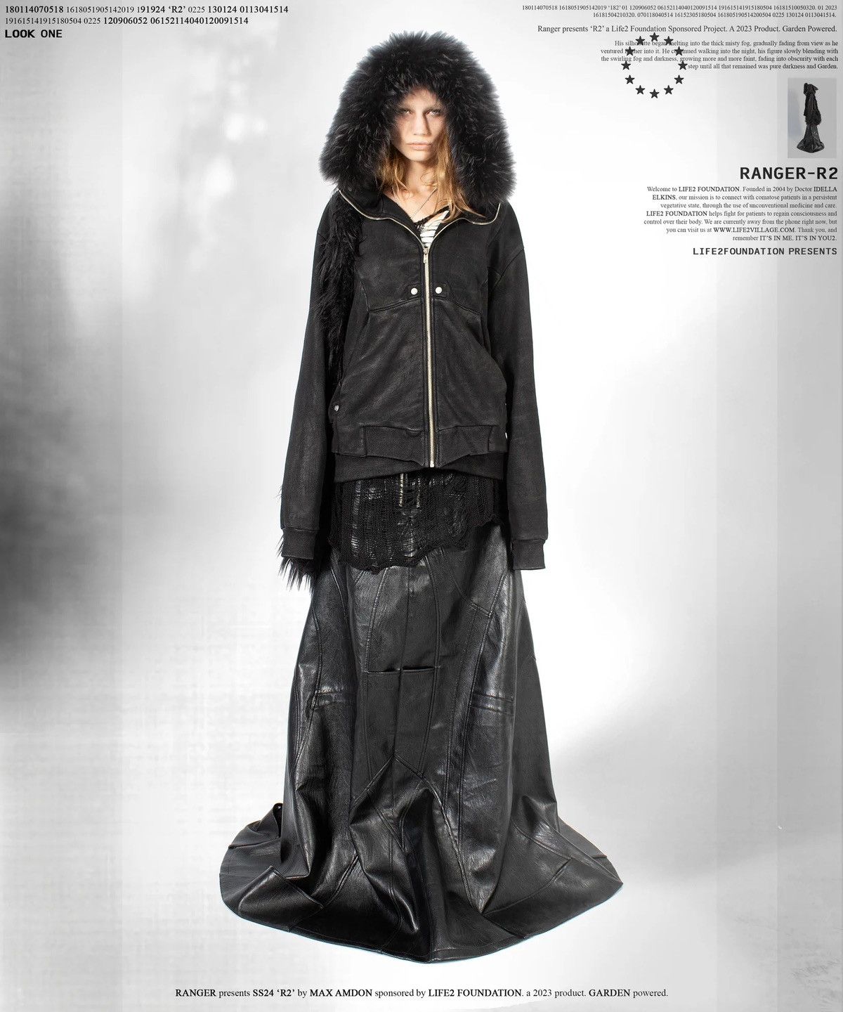 Ranger Cartel Ranger Cartel 1000YRS black waxed zip-up hoodie with fur Size US M / EU 48-50 / 2 - 5 Thumbnail