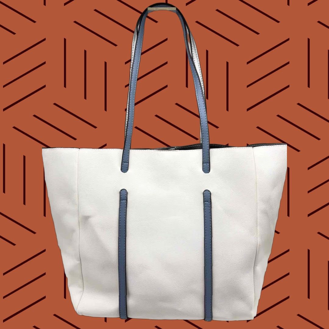 Vintage Pre-Owned Sondra Roberts White Tote Bag Size ONE SIZE - 1 Thumbnail