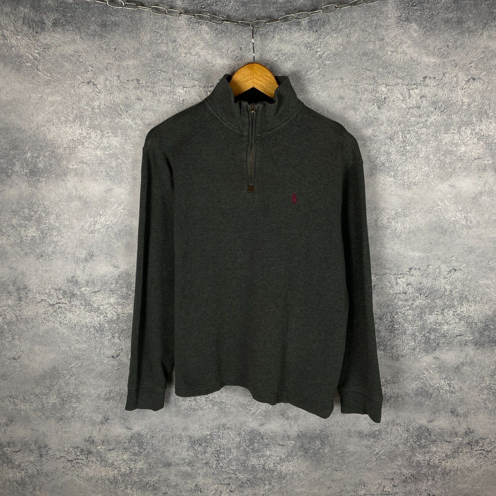 Polo Ralph Lauren Polo Ralph Lauren Zip 1/3 Sweatshirt Men's Size M Gray ` Size US M / EU 48-50 / 2 - 1 Thumbnail
