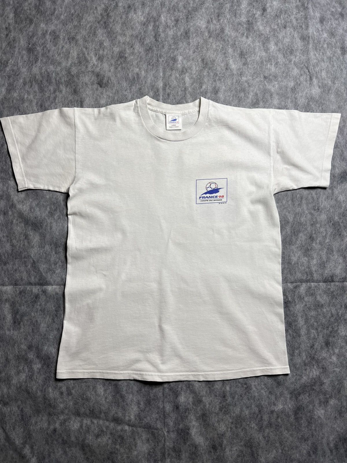 Vintage 1994 France 98 World Cup Vintage T-shirt Size US L / EU 52-54 / 3 - 4 Thumbnail