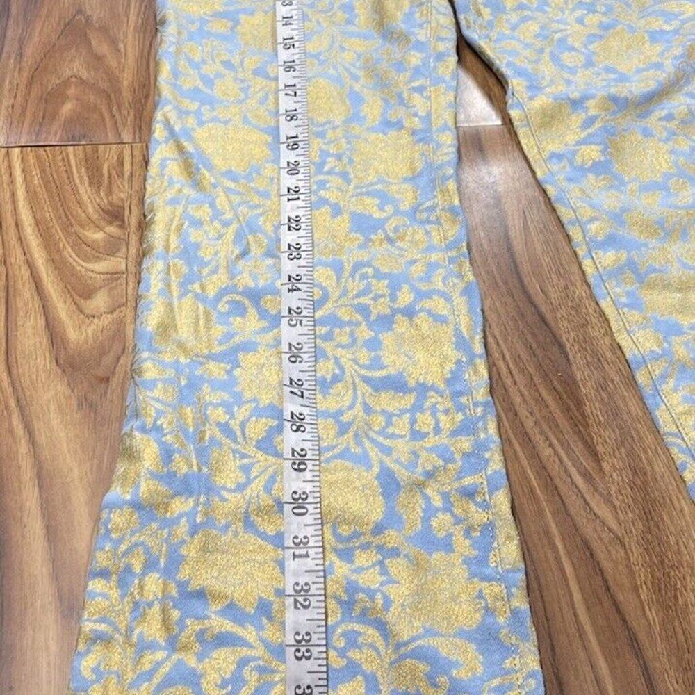 Just Cavalli Just Cavalli Women’s Gold Blue VTG Jeans Pants Sz 28 Size 28" / US 6 / IT 42 - 16 Thumbnail
