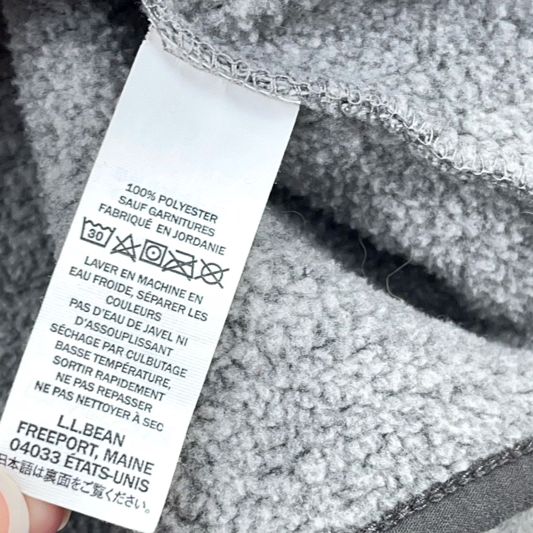 Vintage LL Bean Sweater Men Large Gray Pullover Snap T Fleece Slightly Fitted Heather Size US L / EU 52-54 / 3 - 7 Thumbnail