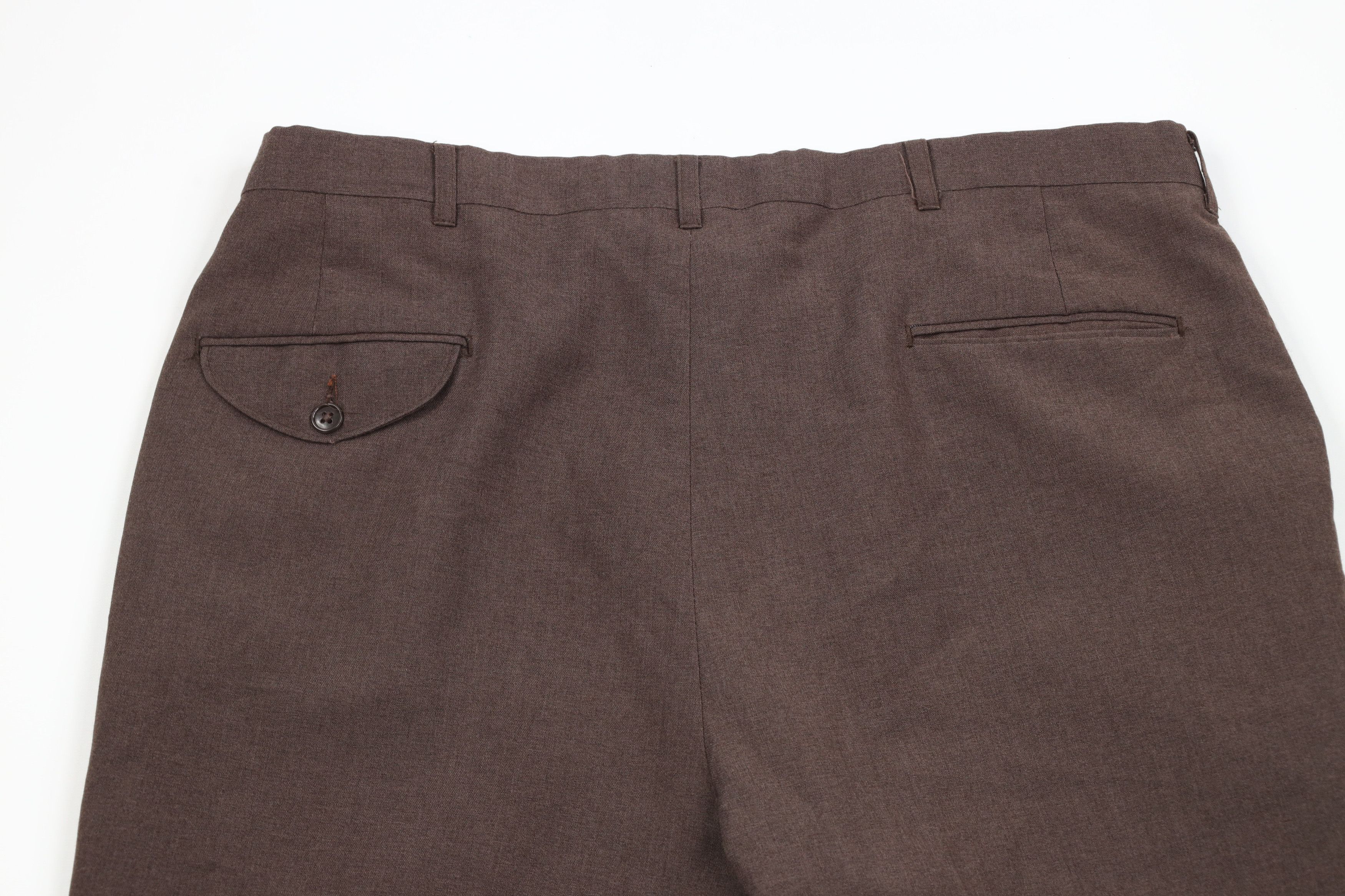 Vintage Vintage 90s Streetwear Wool Blend Knit Wide Leg Pants Brown Size US 38 / EU 54 - 10 Thumbnail