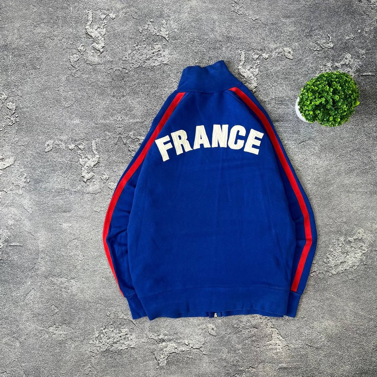 Other Y2K Rare 🇫🇷 Blue 10 Italia Team big center logo Soccer Zip Size US L / EU 52-54 / 3 - 1 Thumbnail