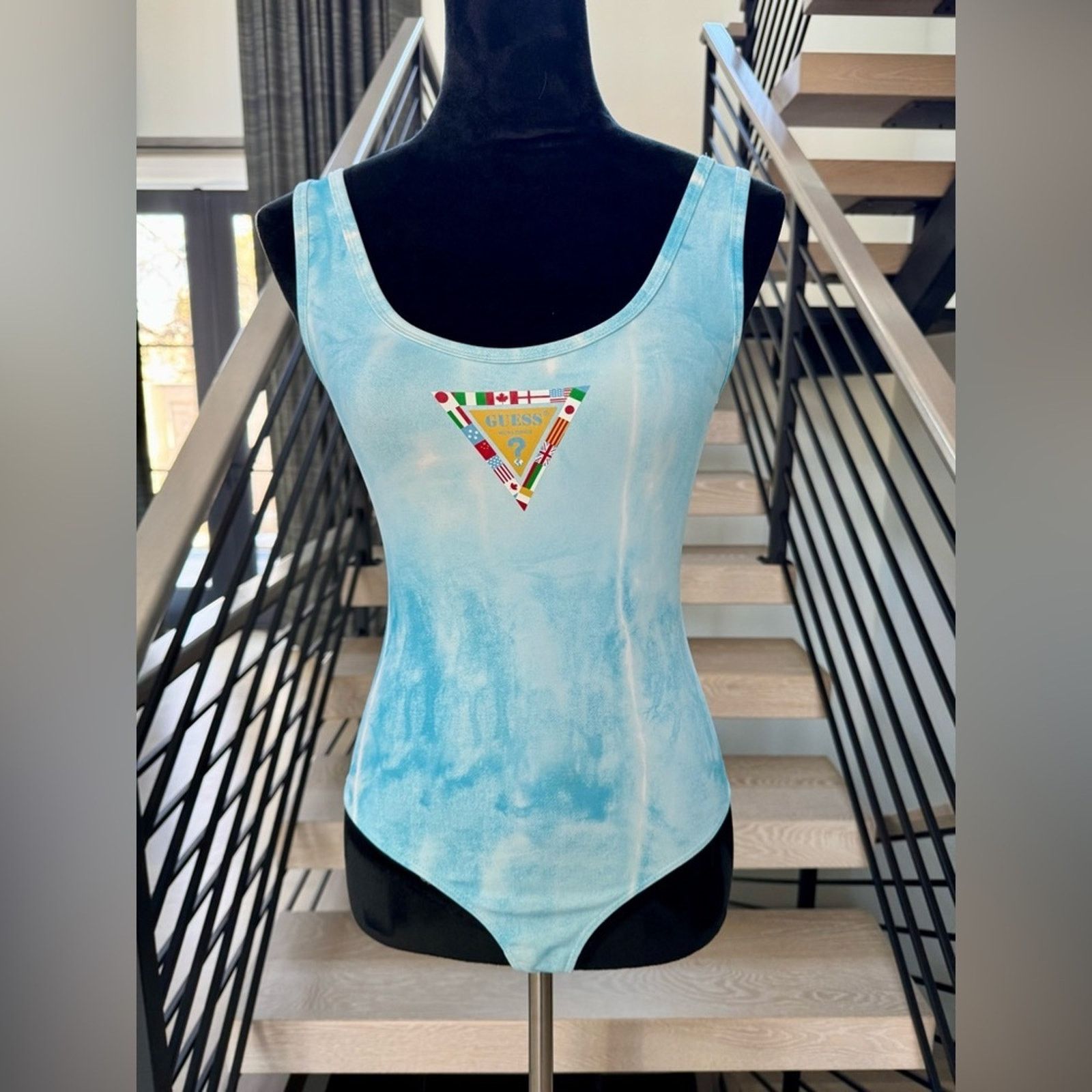 Guess New Guess Women's Light Blue bodysuit size S Size S / US 4 / IT 40 - 1 Thumbnail