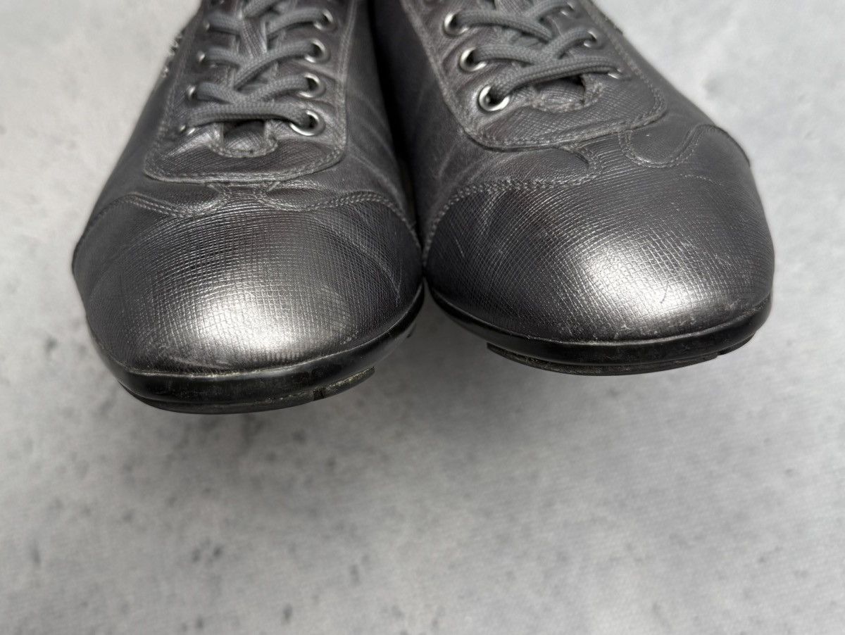 Prada Vintage Prada Saffiano Leather Low Top Sneakers Rare 00s y2k Size US 8 / IT 38 - 14 Thumbnail