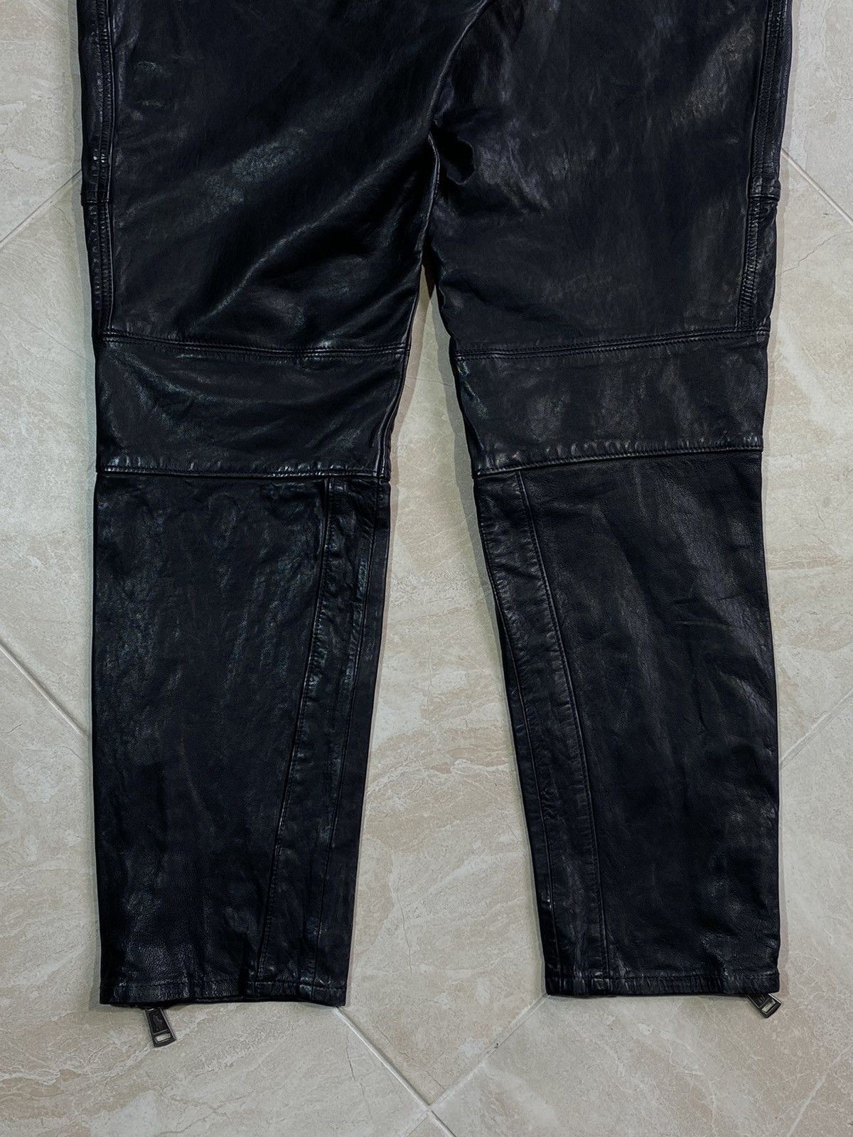 Polo Ralph Lauren Polo Ralph Lauren Women’s Leather Biker Pants Avant Garde Size 34" / US 12 / IT 48 - 19 Thumbnail