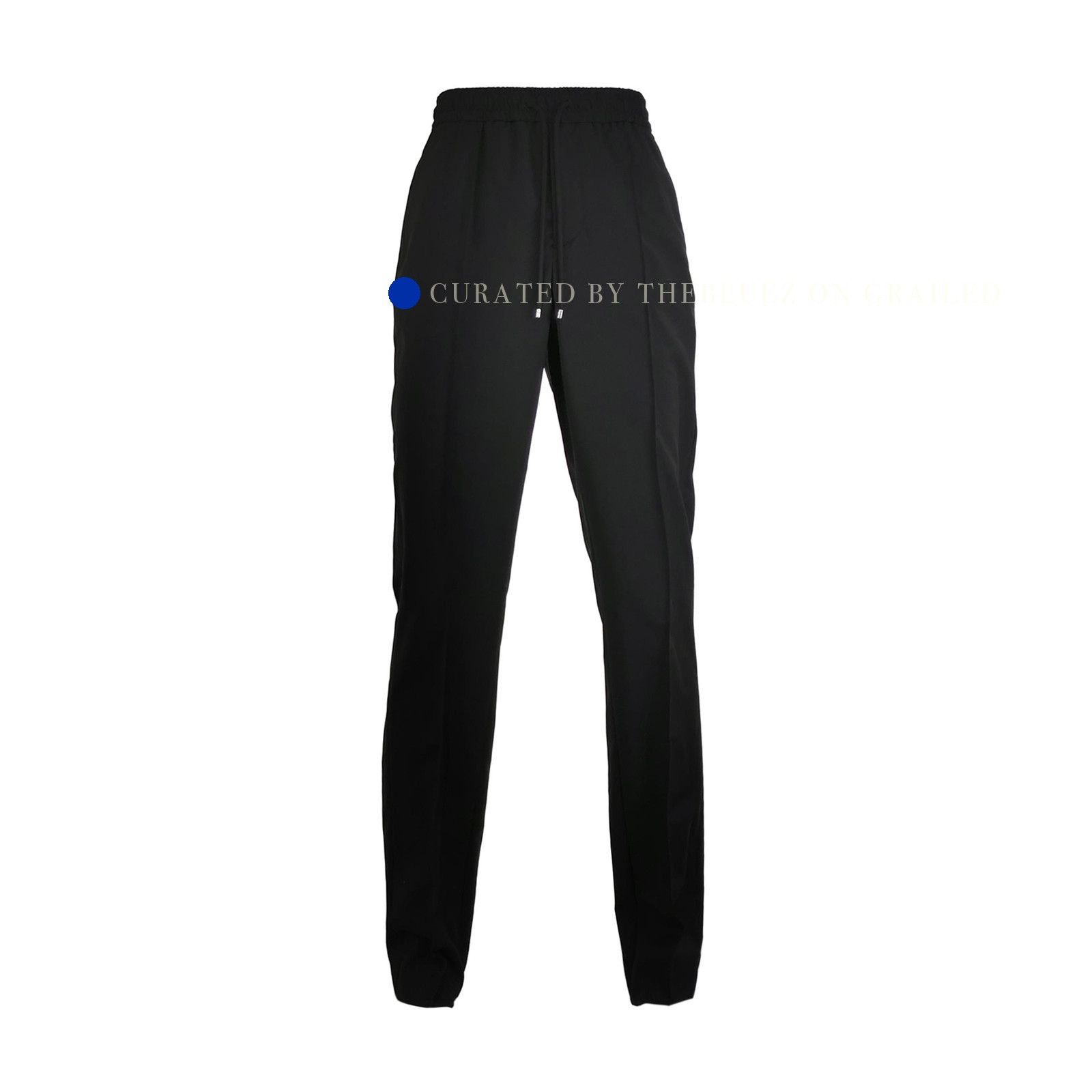 Valentino Sleek Black Wool Mohair Blend Trousers Size US 30 / EU 46 - 1 Thumbnail