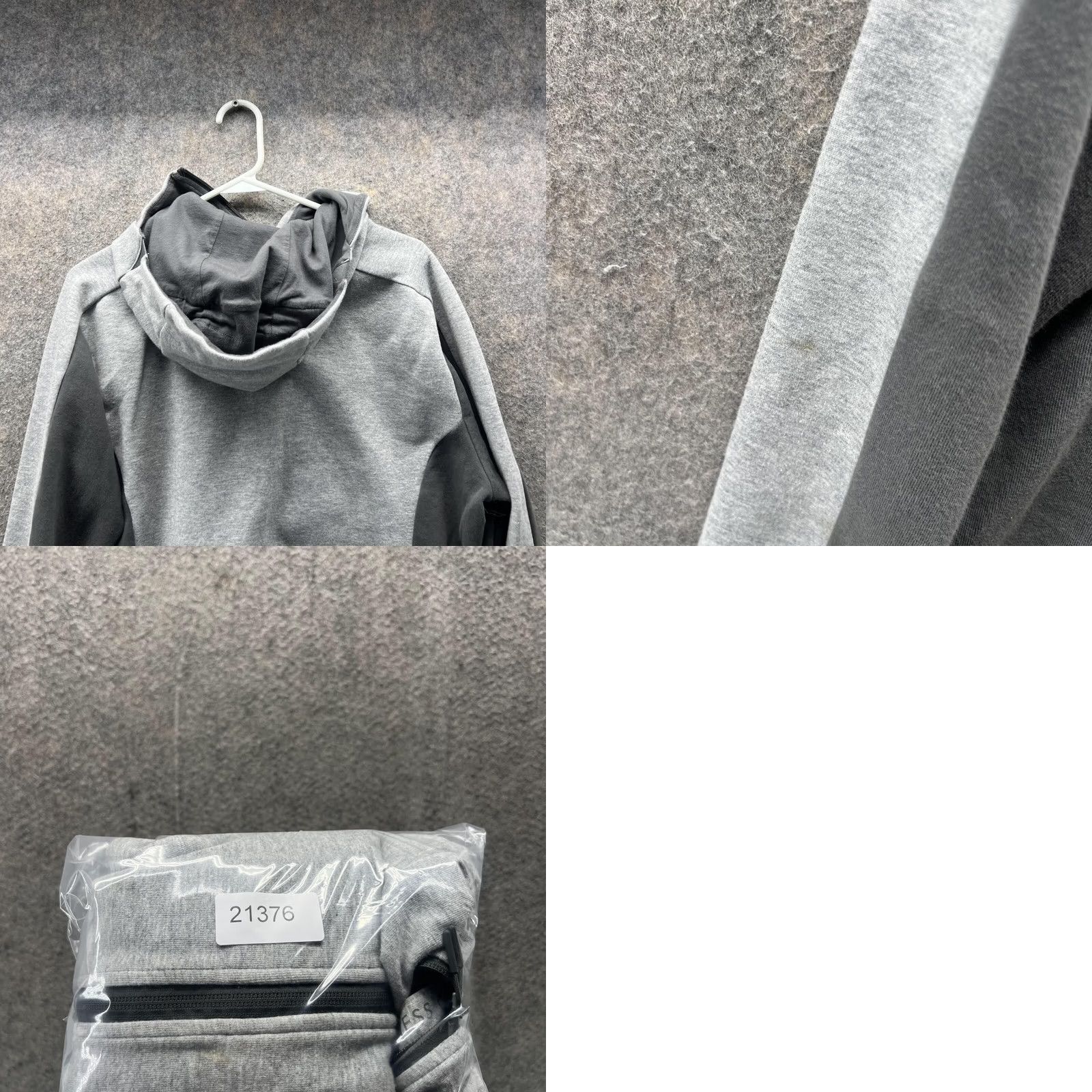 Vintage VINTAGE Levelwear Sweater Medium Adult Heather Gray Full Zip Hoodie Cotton Sweatshirt Size US M / EU 48-50 / 2 - 9 Thumbnail