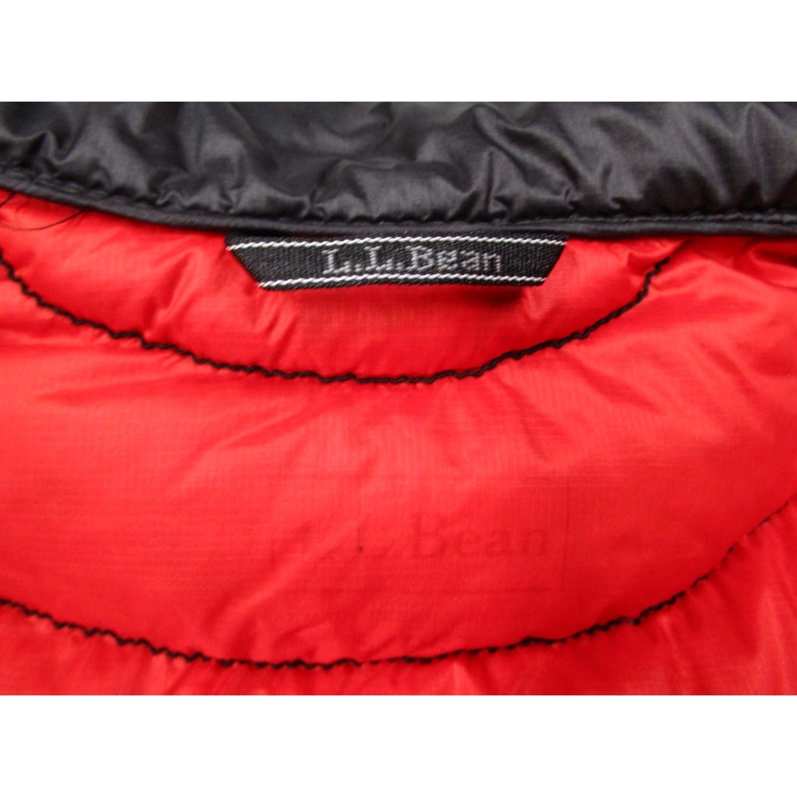 LL Bean Vest Women Small Black Down Packagle Downtek Full Zip Hike Travel Puffer