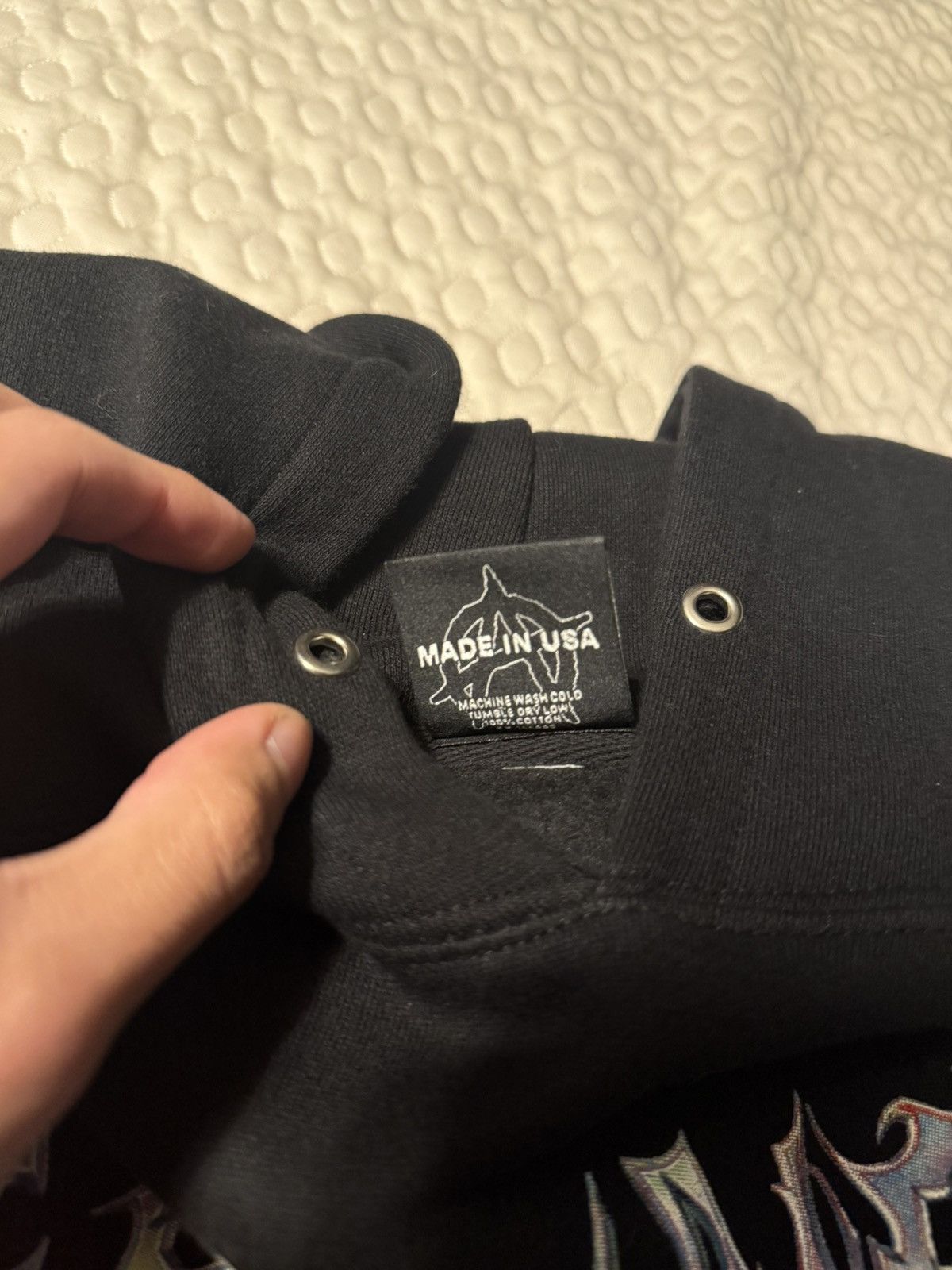 Revenge FUCK VETEMENTS CROPPED HOODIE BLACK | Grailed
