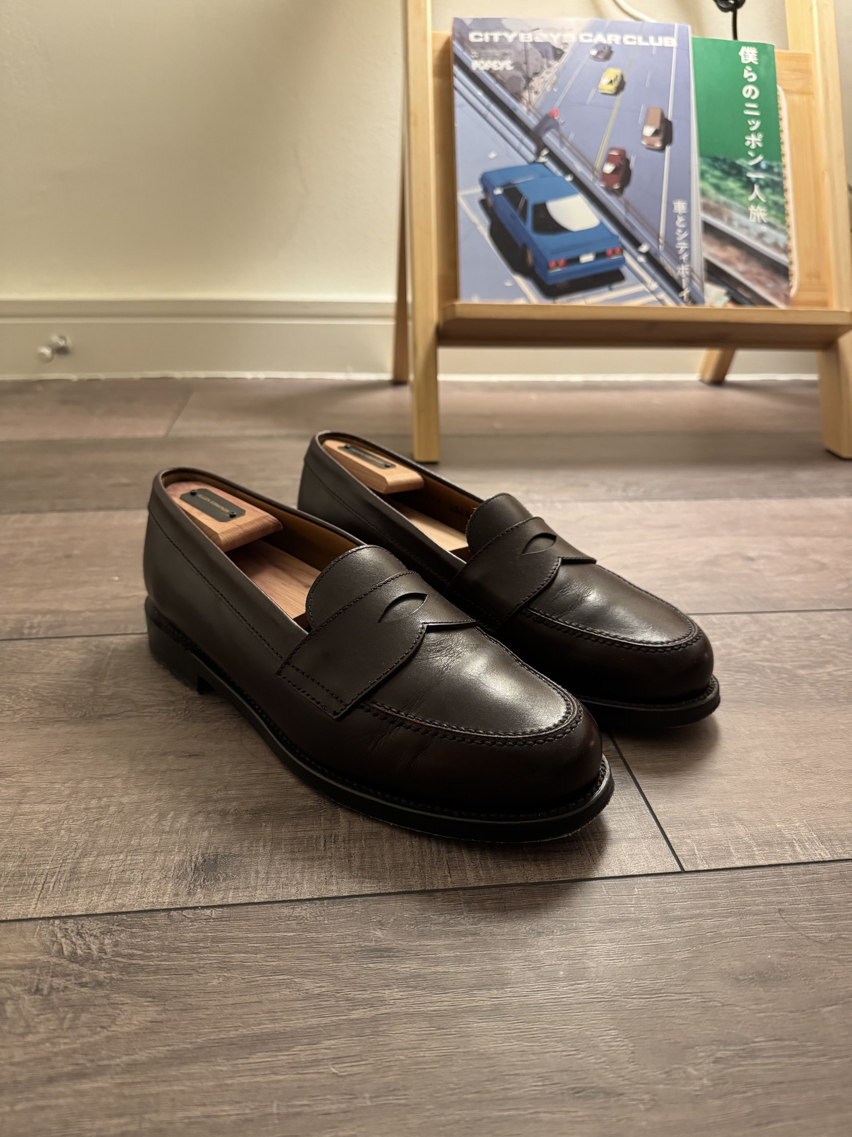 Morjas Polished Loafers The Penny Loafer Burgundy Calf Crafted By