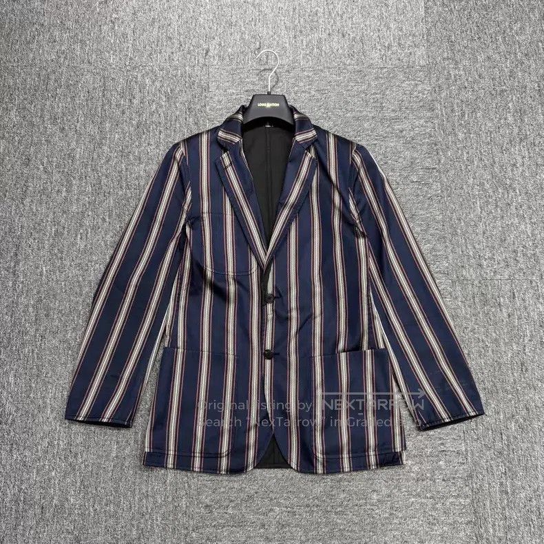 Hermes Hermes Mulberry Silk Reversible Blazer Size 46R - 2 Thumbnail