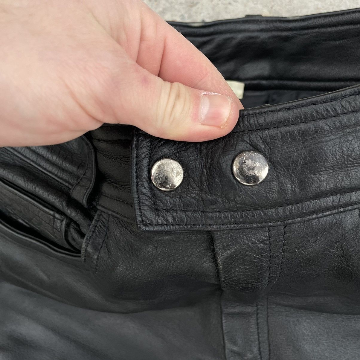Vintage Vintage Moto Pants 32 Real Leather Y2K Japan Style 90s Size US 32 / EU 48 - 5 Thumbnail