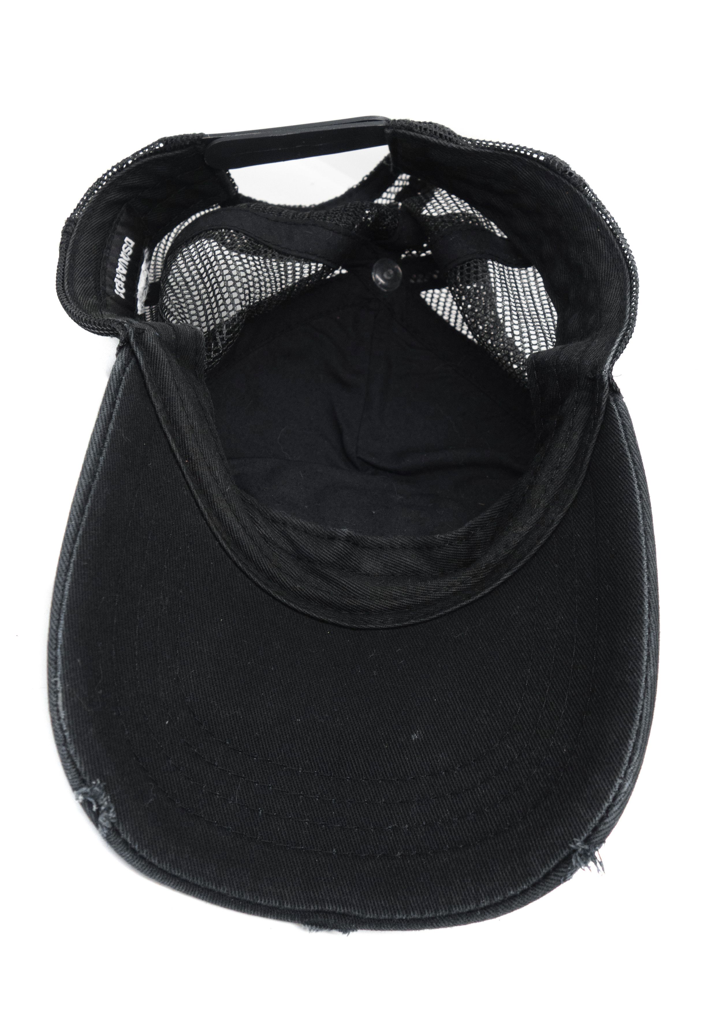 Dsquared2 DC Logo Trucker Distressed Cap Size ONE SIZE - 5 Thumbnail