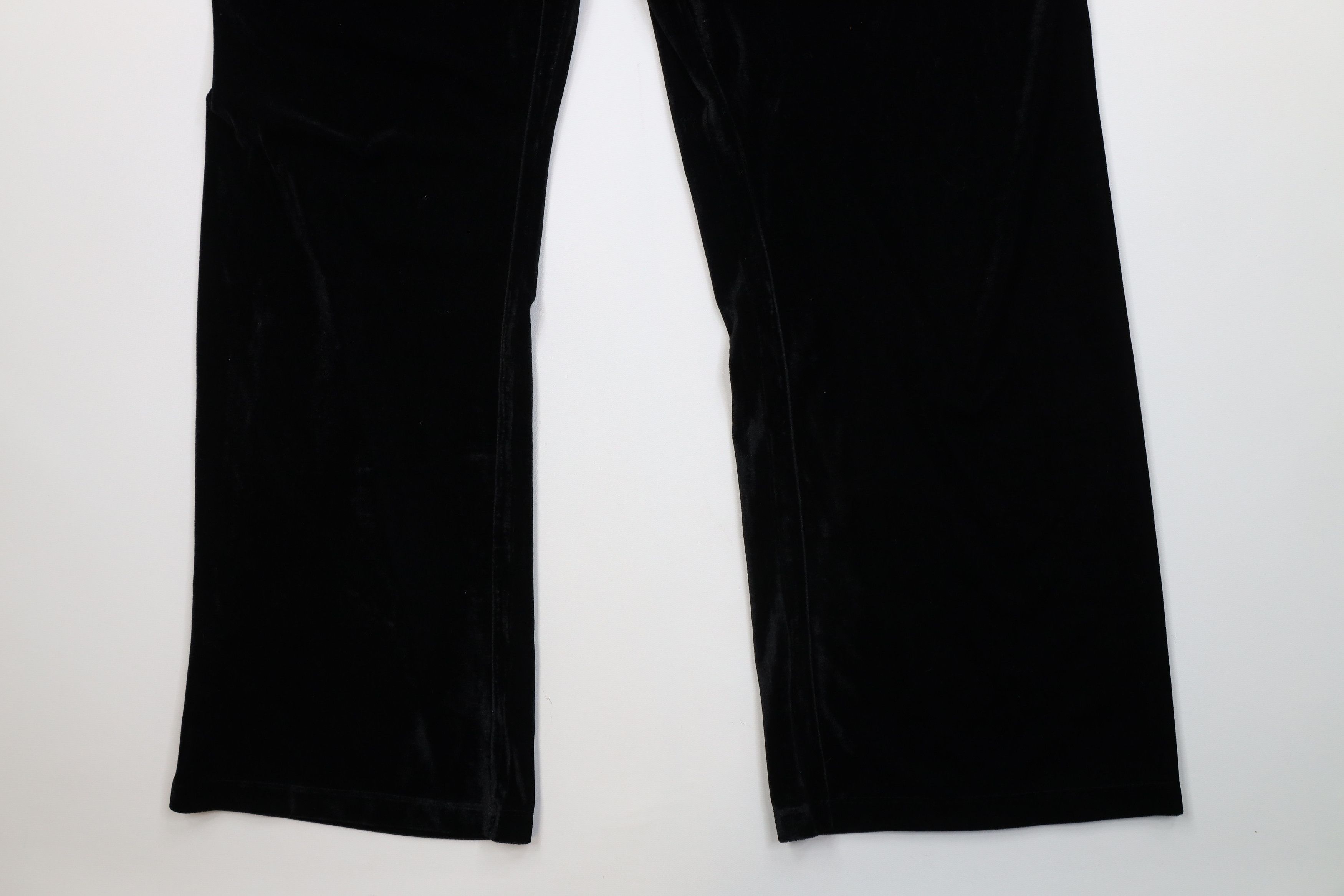 Vintage Deadstock Vintage 90s Y2K Babydoll Wide Leg Pants Black Size 36" / US 14 / IT 50 - 4 Thumbnail