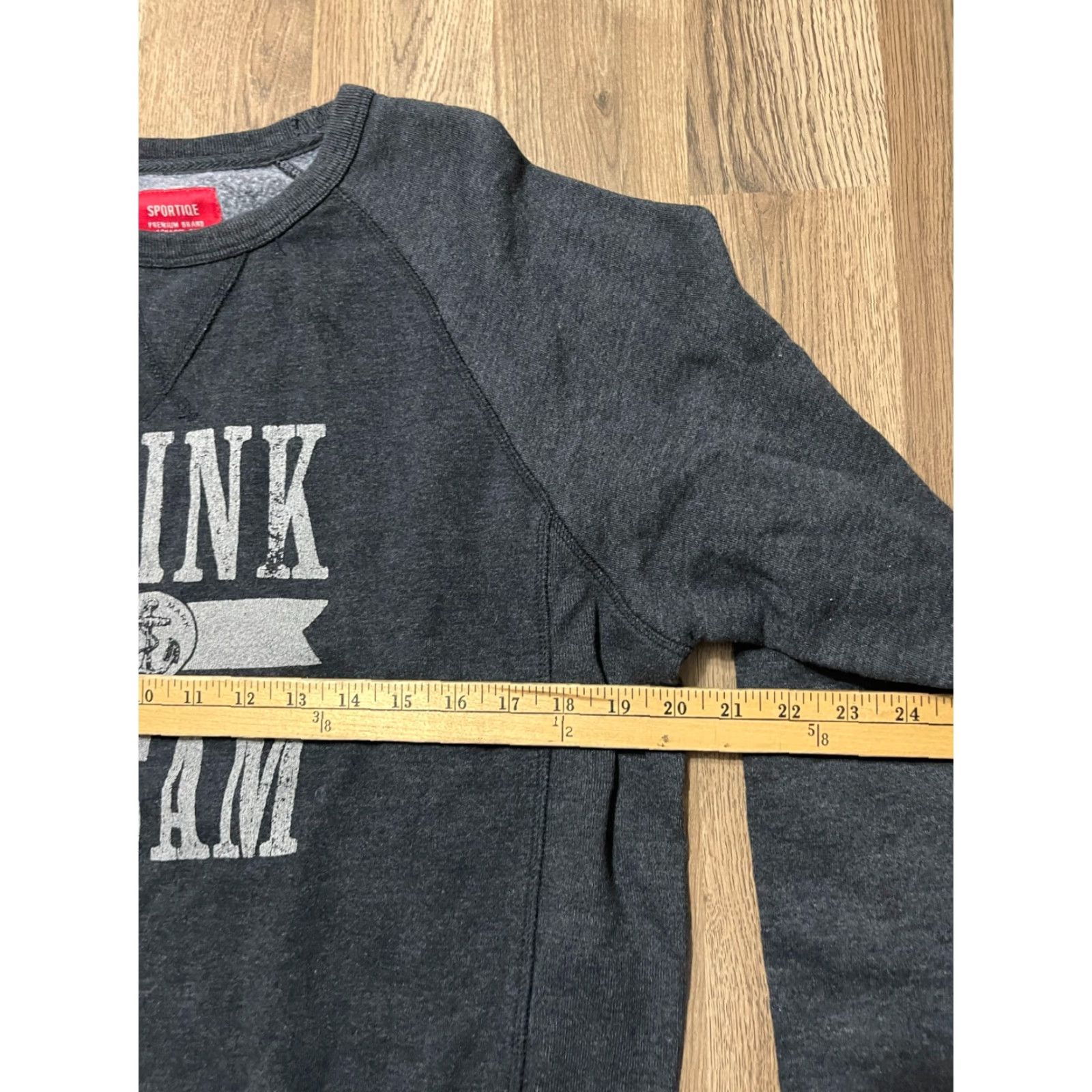 Vintage Sportiqe Shirt Womens Large Black Crew Neck Long Sleeve Shirt Size L / US 10 / IT 46 - 5 Thumbnail