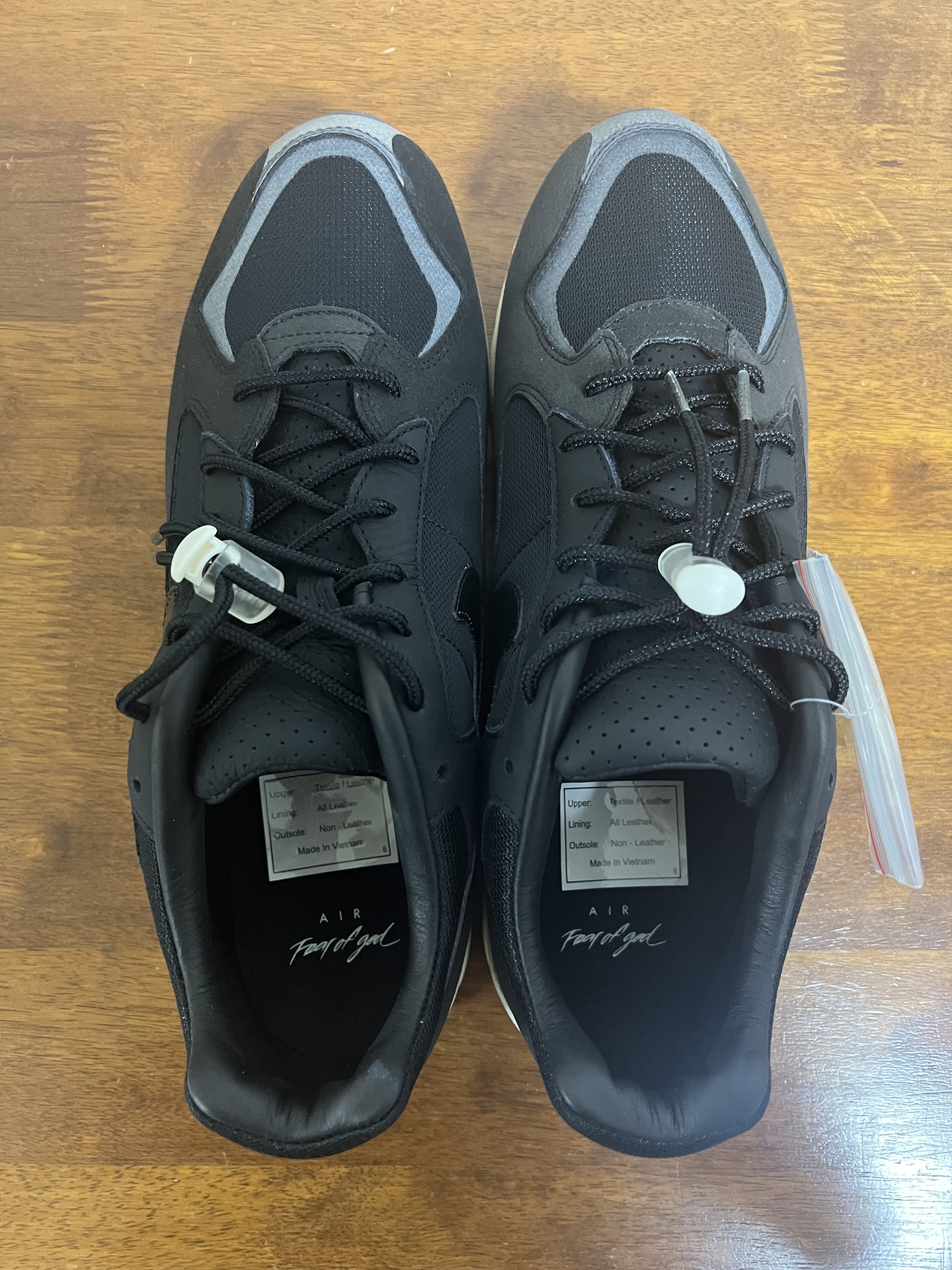 Fear of God × Nike 💚 2018 Fear of God x Nike Air Skylon II Black/Sail-Fossil Size US 10.5 / EU 43-44 - 10 Thumbnail