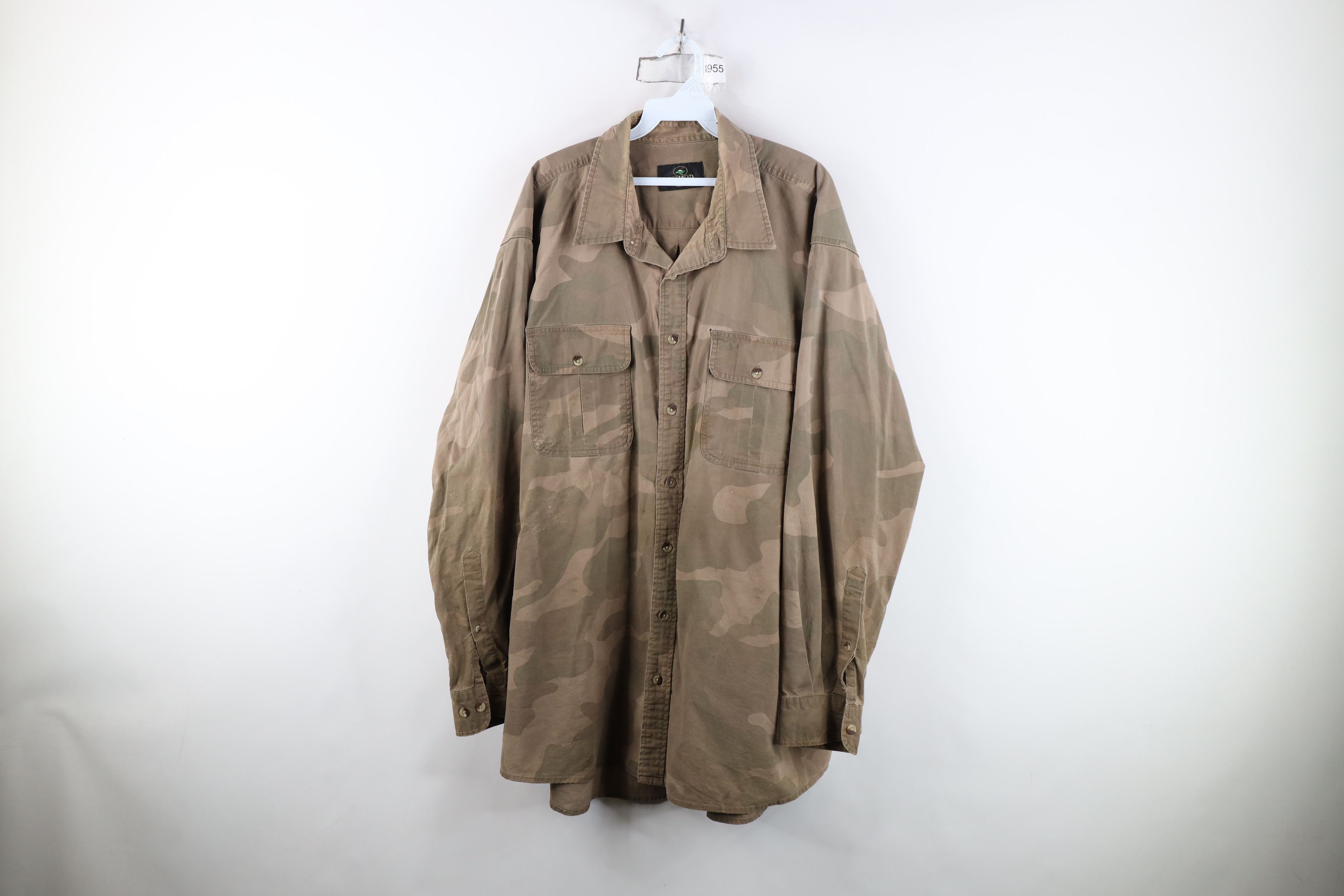 Vintage Vintage Streetwear Double Pocket Camouflage Button Shirt Size US XXL / EU 58 / 5 - 1 Thumbnail