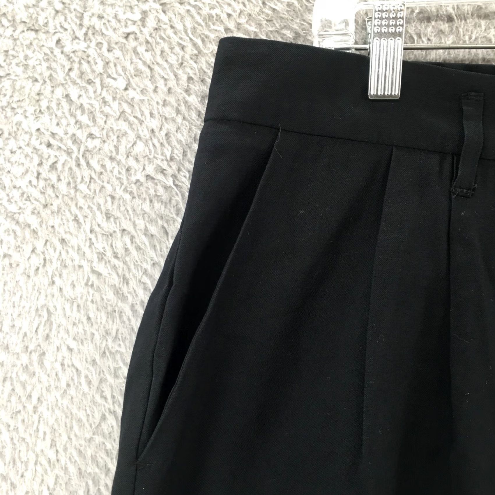 Vintage A New Day Black Wide-Leg Dress Pants Womens 17 High Rise Pleated Front Pants For Casual Wear Womens Size 38" / US 16 / IT 52 - 3 Thumbnail