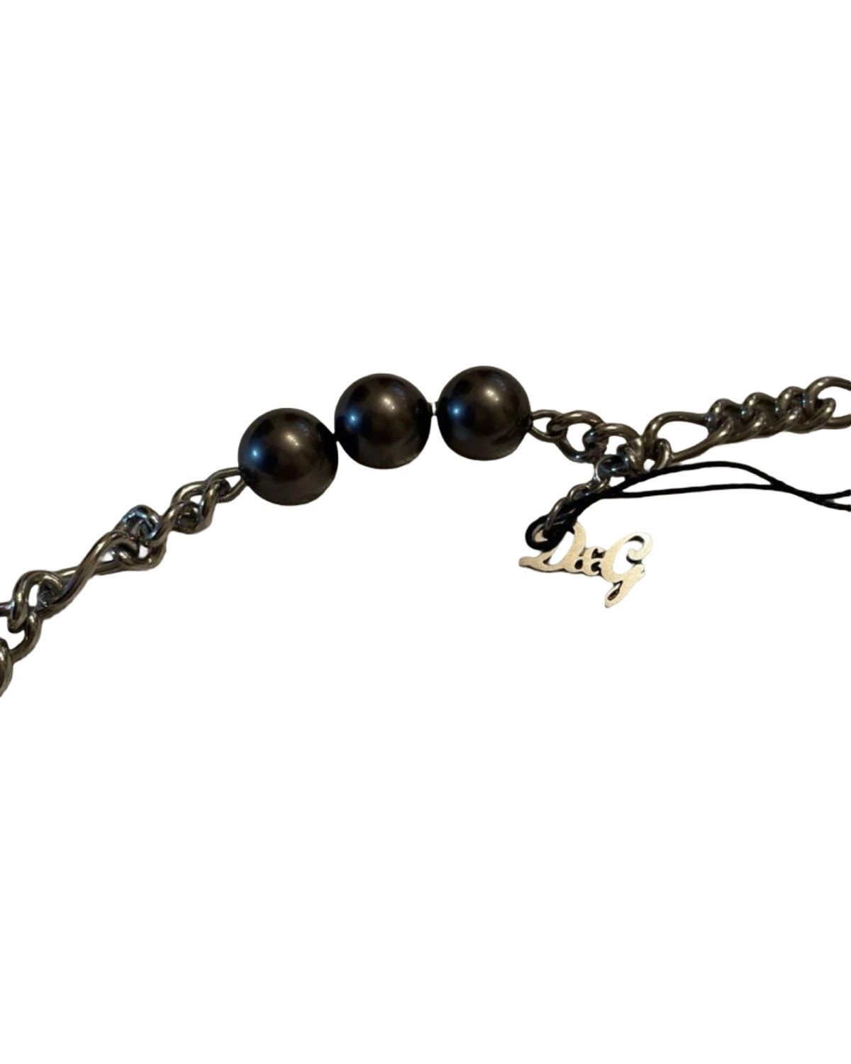 Dolce & Gabbana Double Layered Black Pearl Necklace Size ONE SIZE - 6 Thumbnail
